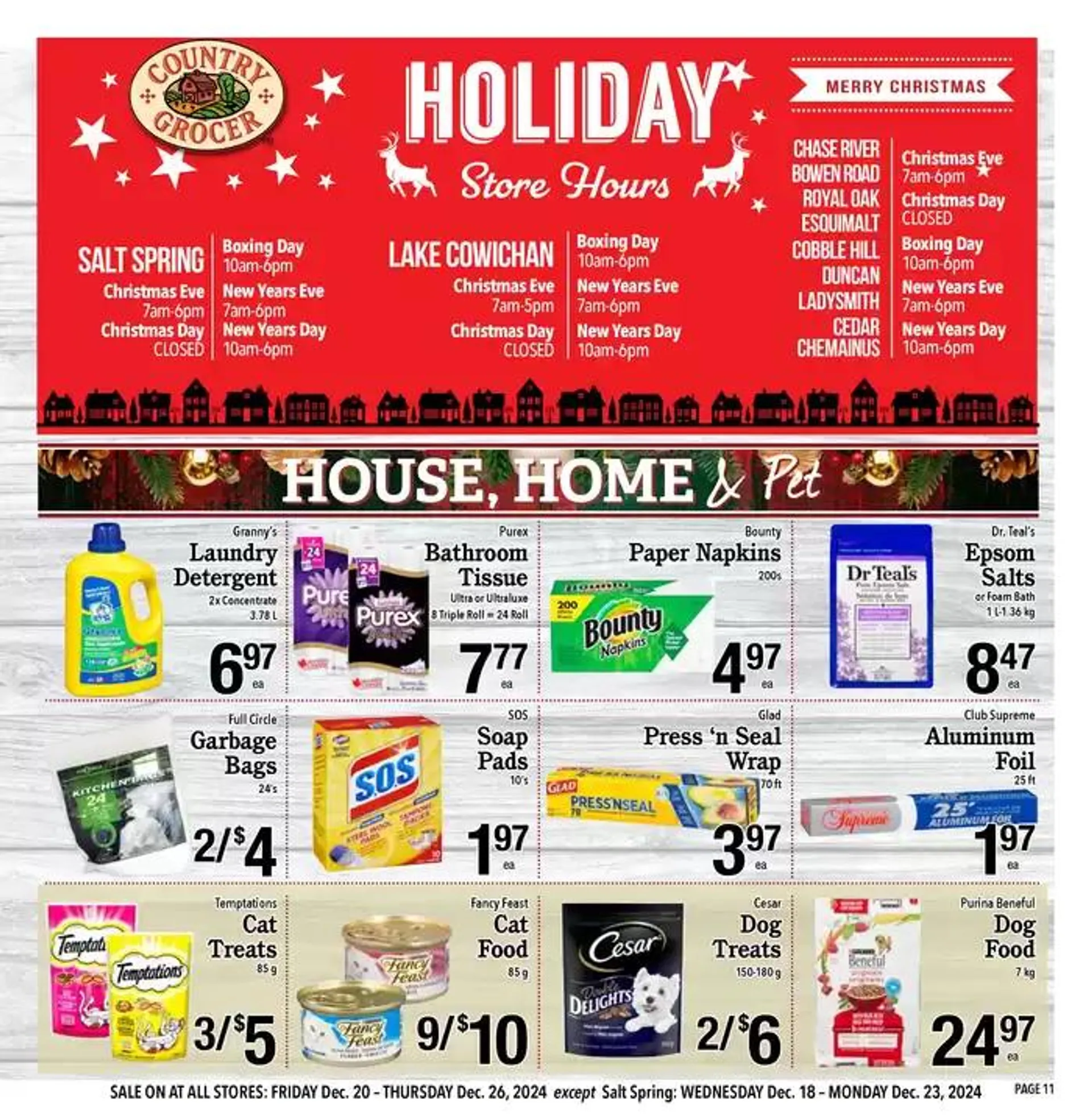 Exclusive bargains from December 18 to January 1 2025 - flyer page 11