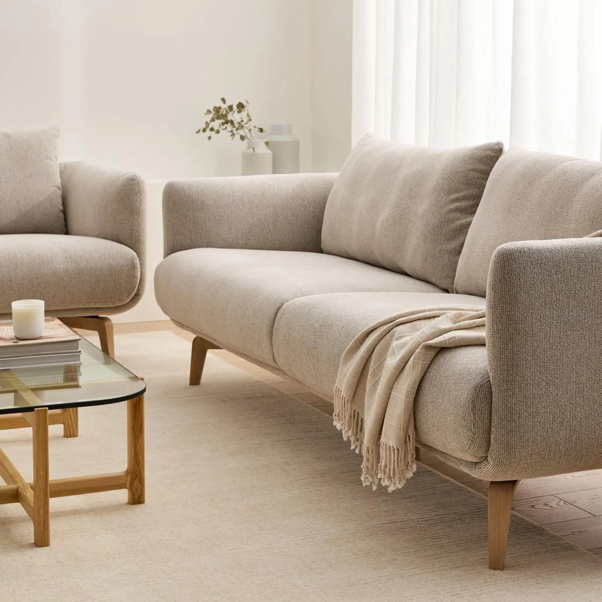 Sofa condo en tissu collection Moa