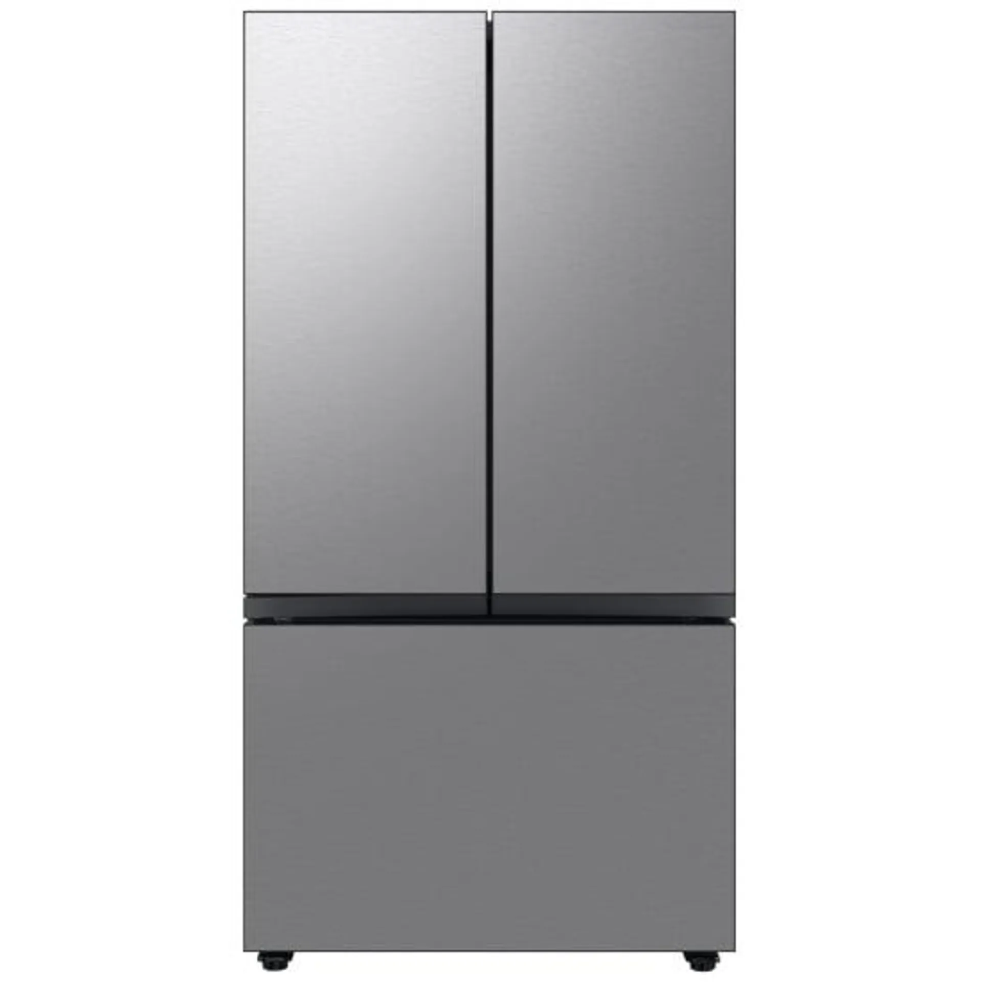 Samsung Bespoke RF24BB6600QLAA French Door Refrigerator, 36 inch Width, ENERGY STAR Certified, Counter Depth, 23.9 cu. ft. Capacity, Stainless Steel colour Beverage Center Twin Cooling Plus, Dual Ice Maker with Ice Bites, built-in Wi-Fi