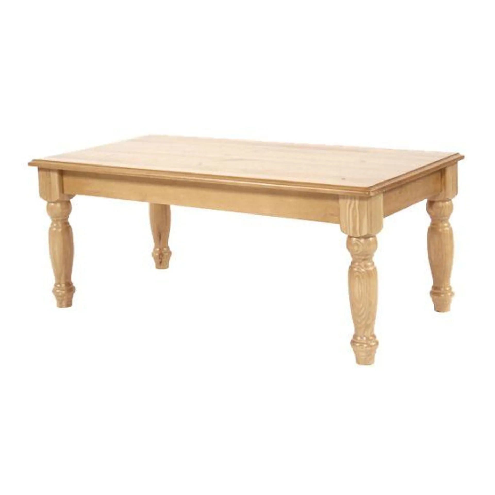 Table basse en bois de pin naturel Louis