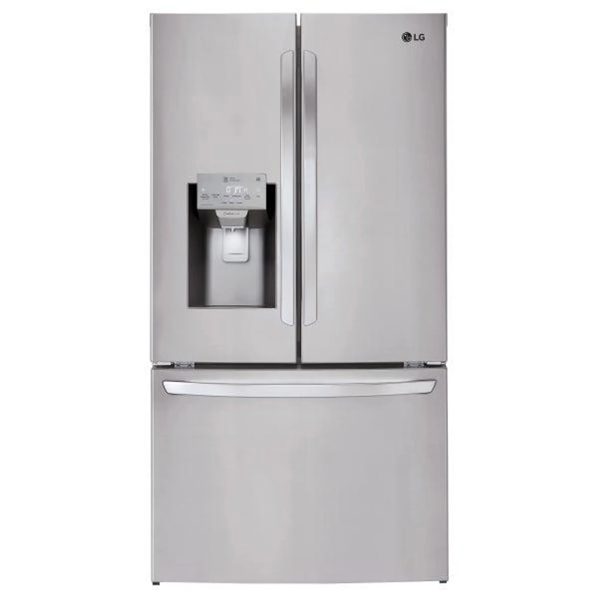 LG 36 in. 26 cu. ft. Stainless-steel French Door Refrigerator with Smudge-resistant Finish