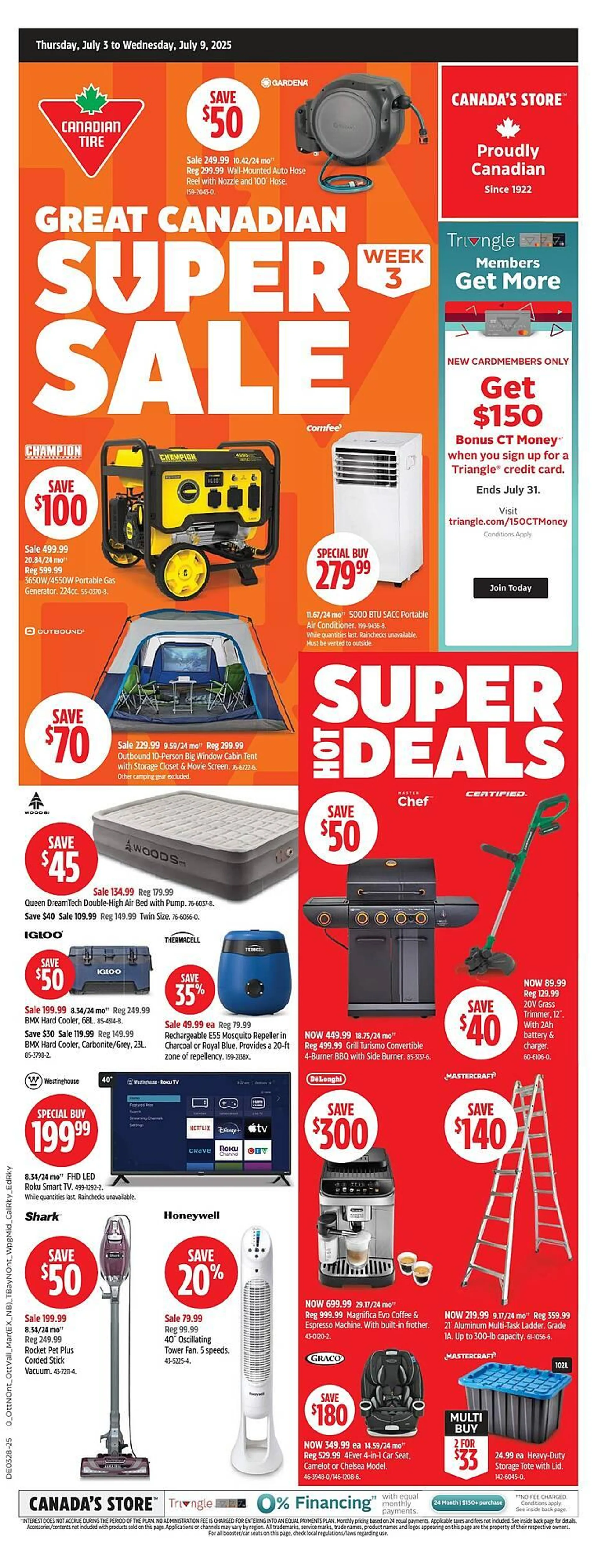 Canadian Tire flyer from July 3 to July 9 2025 - flyer page 1