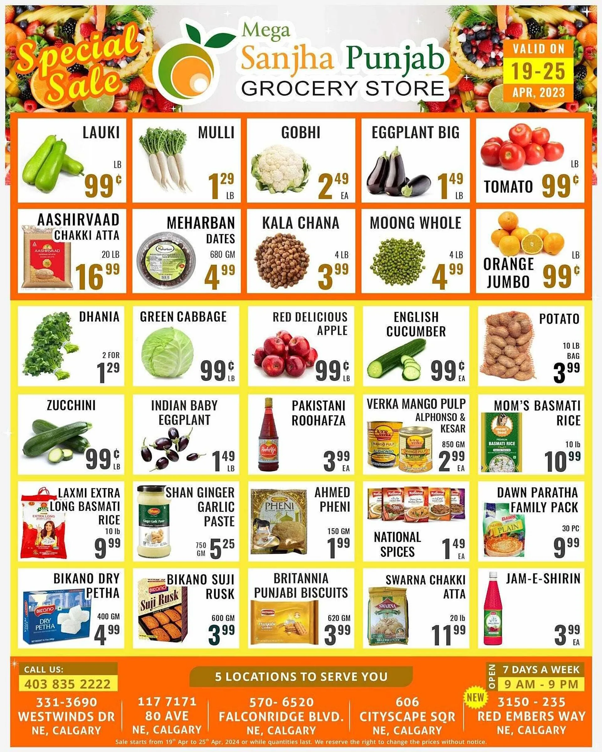 Mega Sanjha Punjab Grocery Store flyer - 1