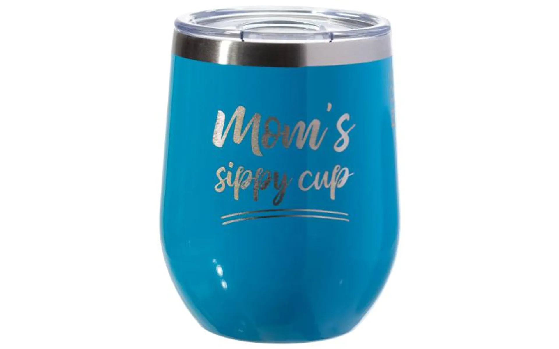 PURE Drinkware Mom's Sippy Cup Stainless Steel Stemless Wine/Rocks Glass