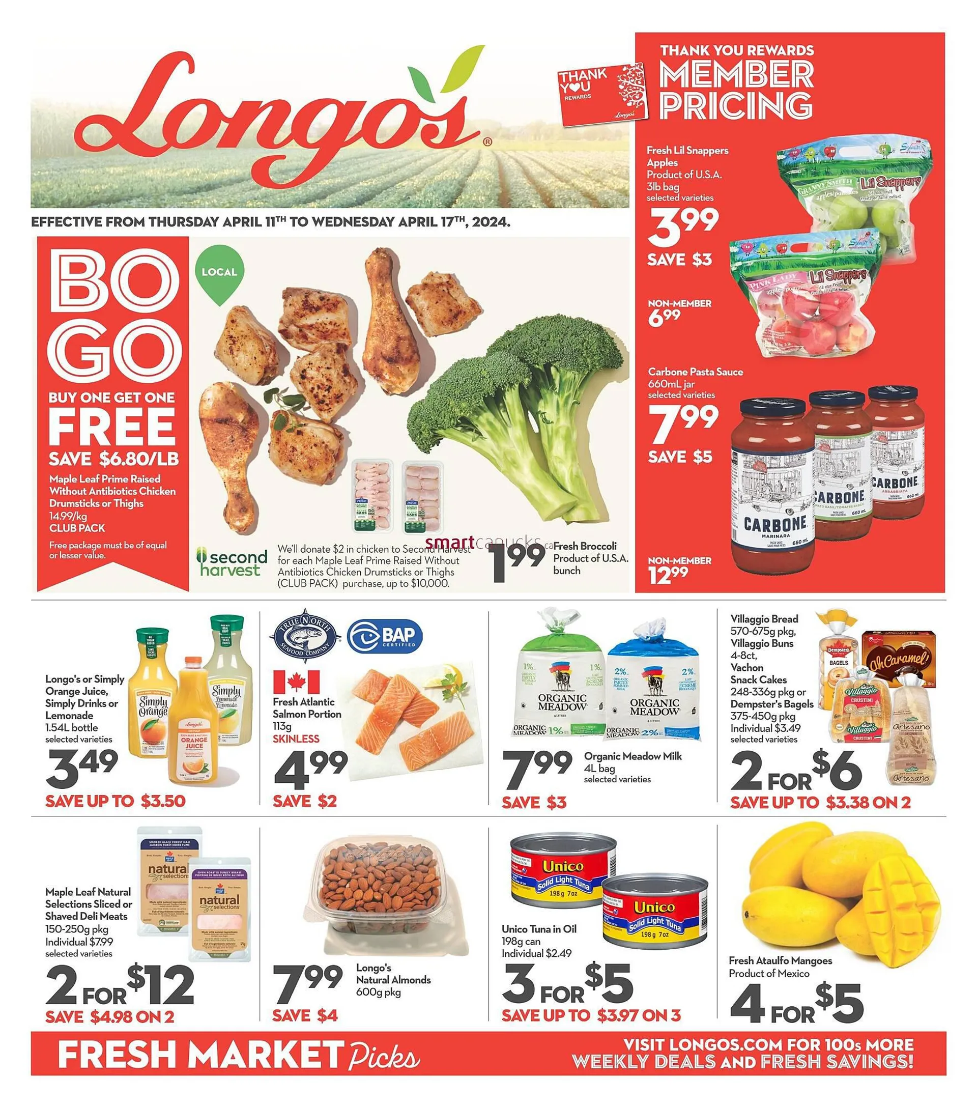 Longo's flyer from April 11 to April 17 2024 - flyer page 1