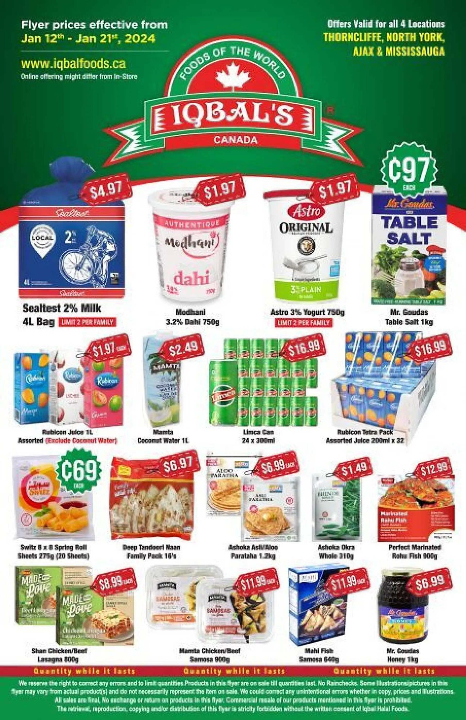 Iqbal Foods flyer from January 18 to January 21 2024 - flyer page 