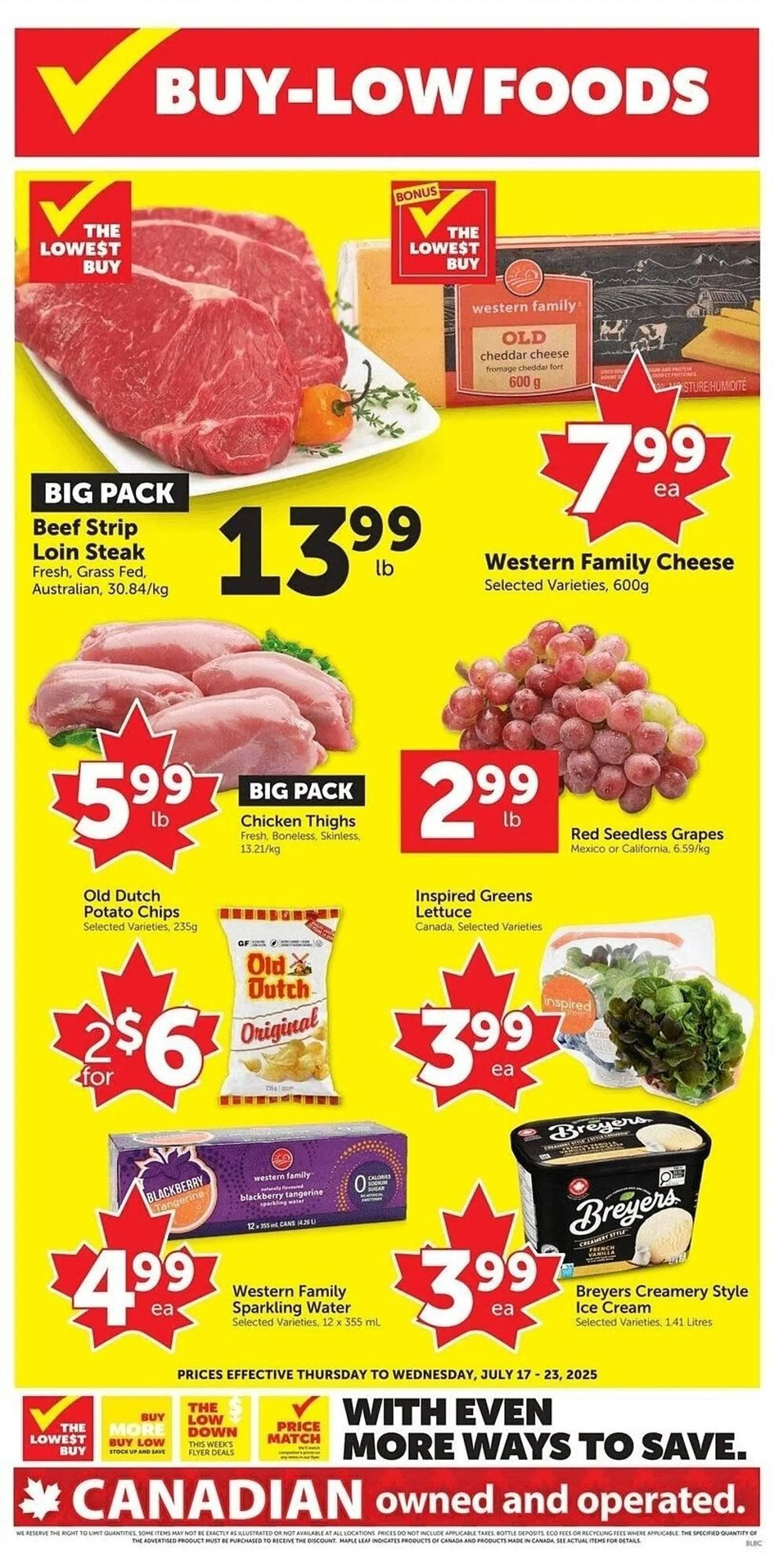 Buy-Low Foods flyer from July 17 to July 23 2025 - flyer page 1
