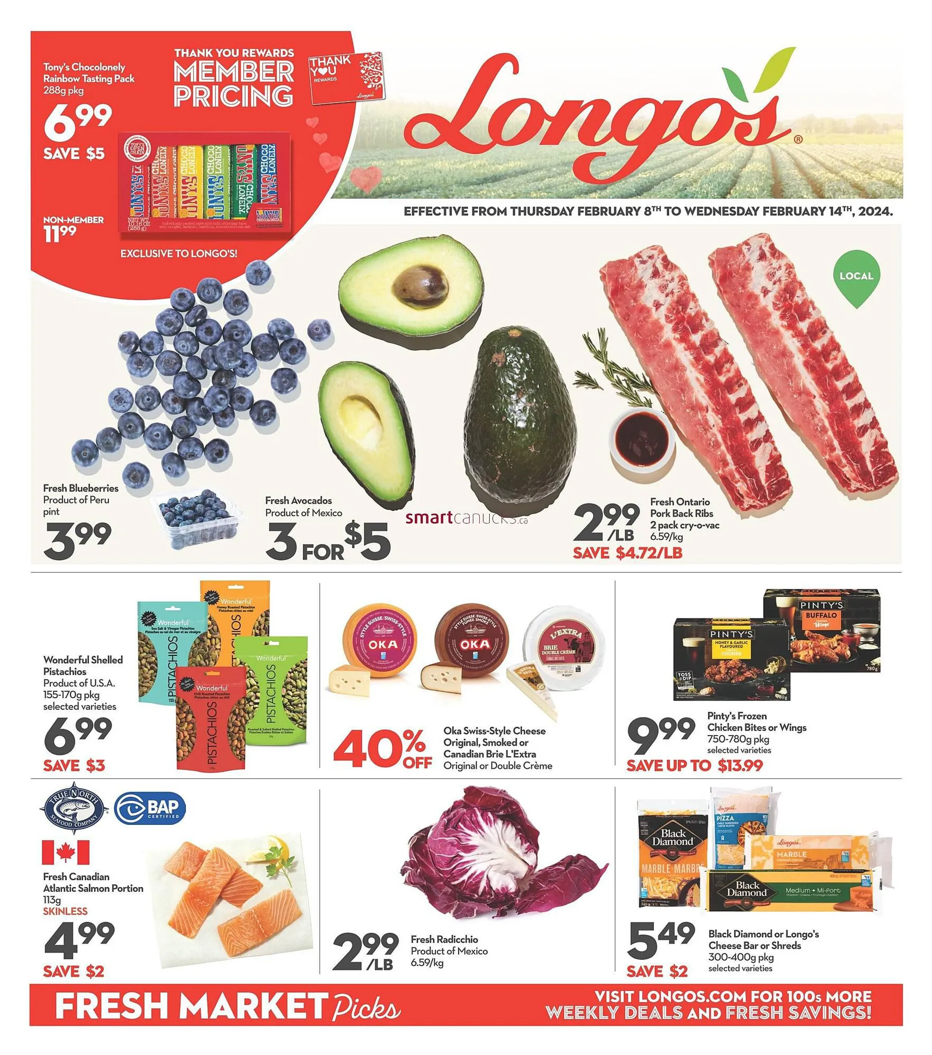 Longo's flyer from February 8 to February 14 2024 - flyer page 1