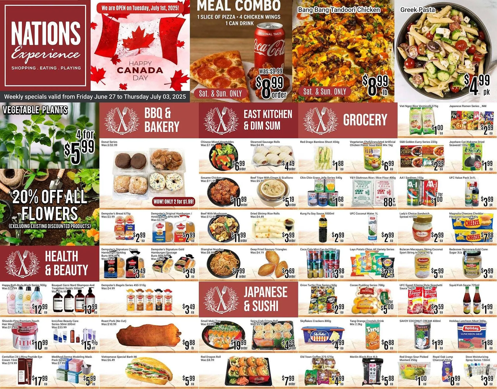 Nations Fresh Foods flyer from June 26 to July 3 2025 - flyer page 1