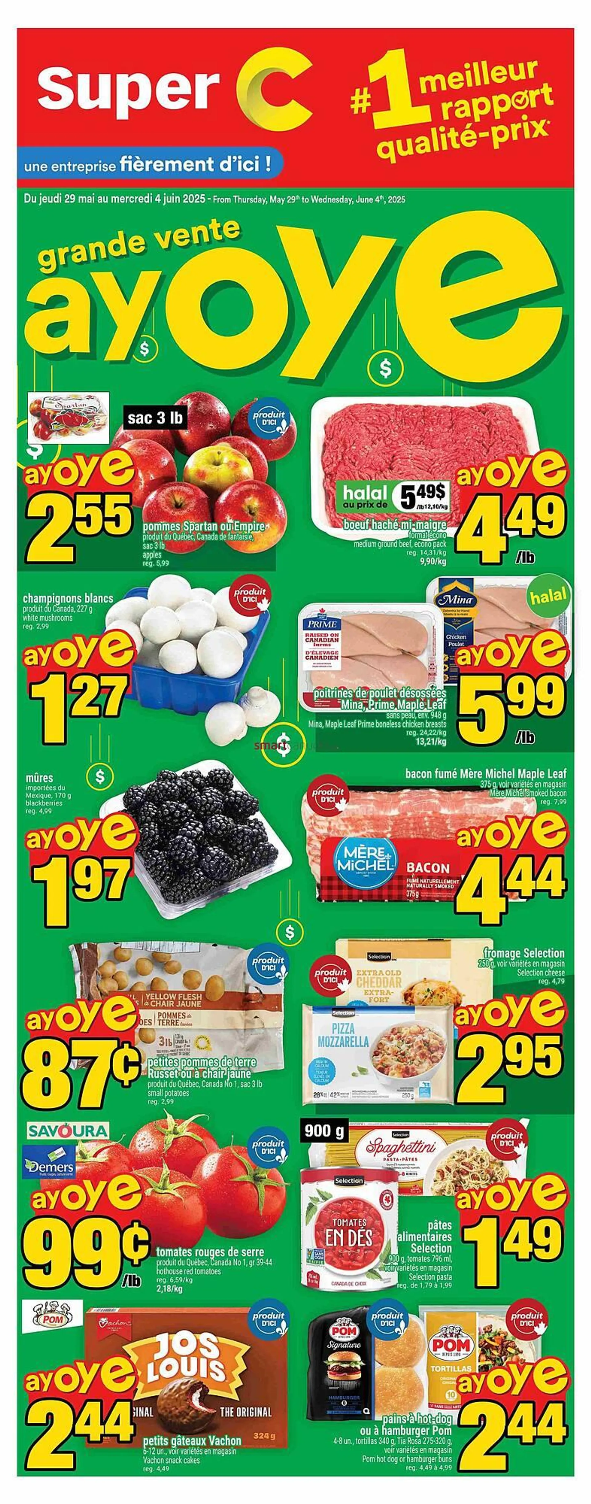 Super C flyer from May 29 to June 4 2025 - flyer page 1