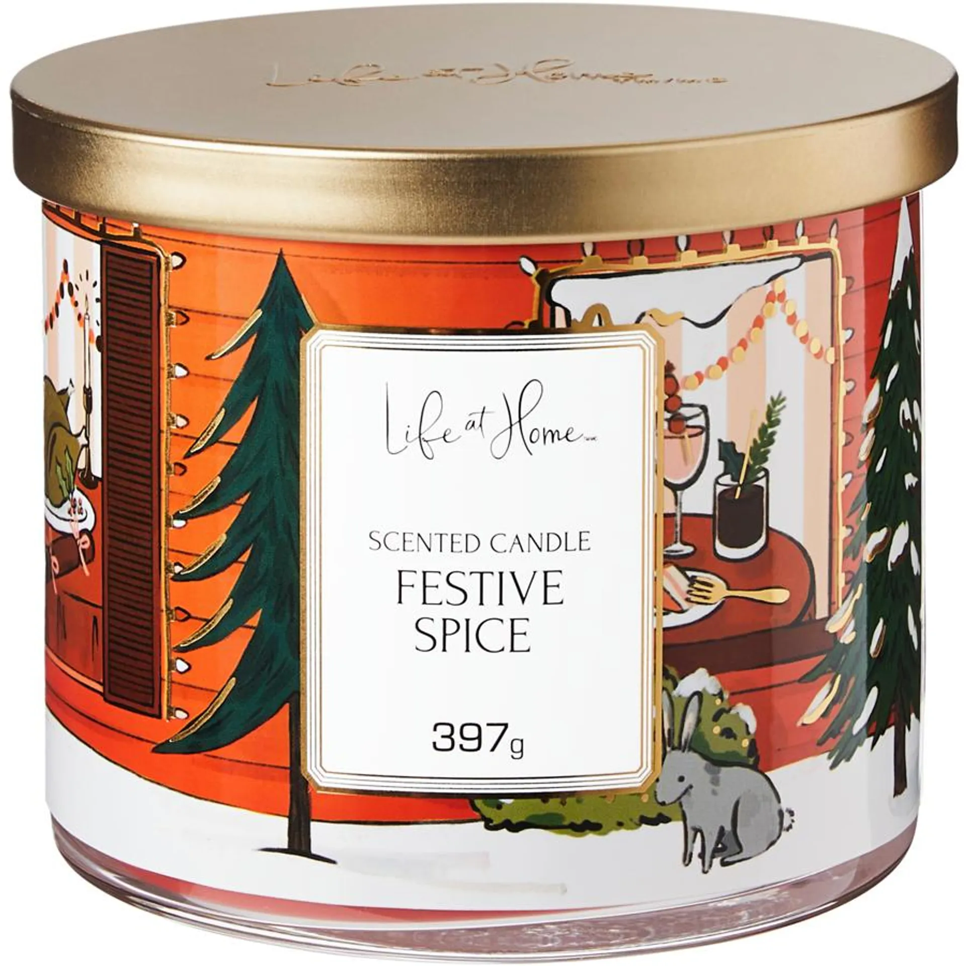 Festive Spice Scented Candle