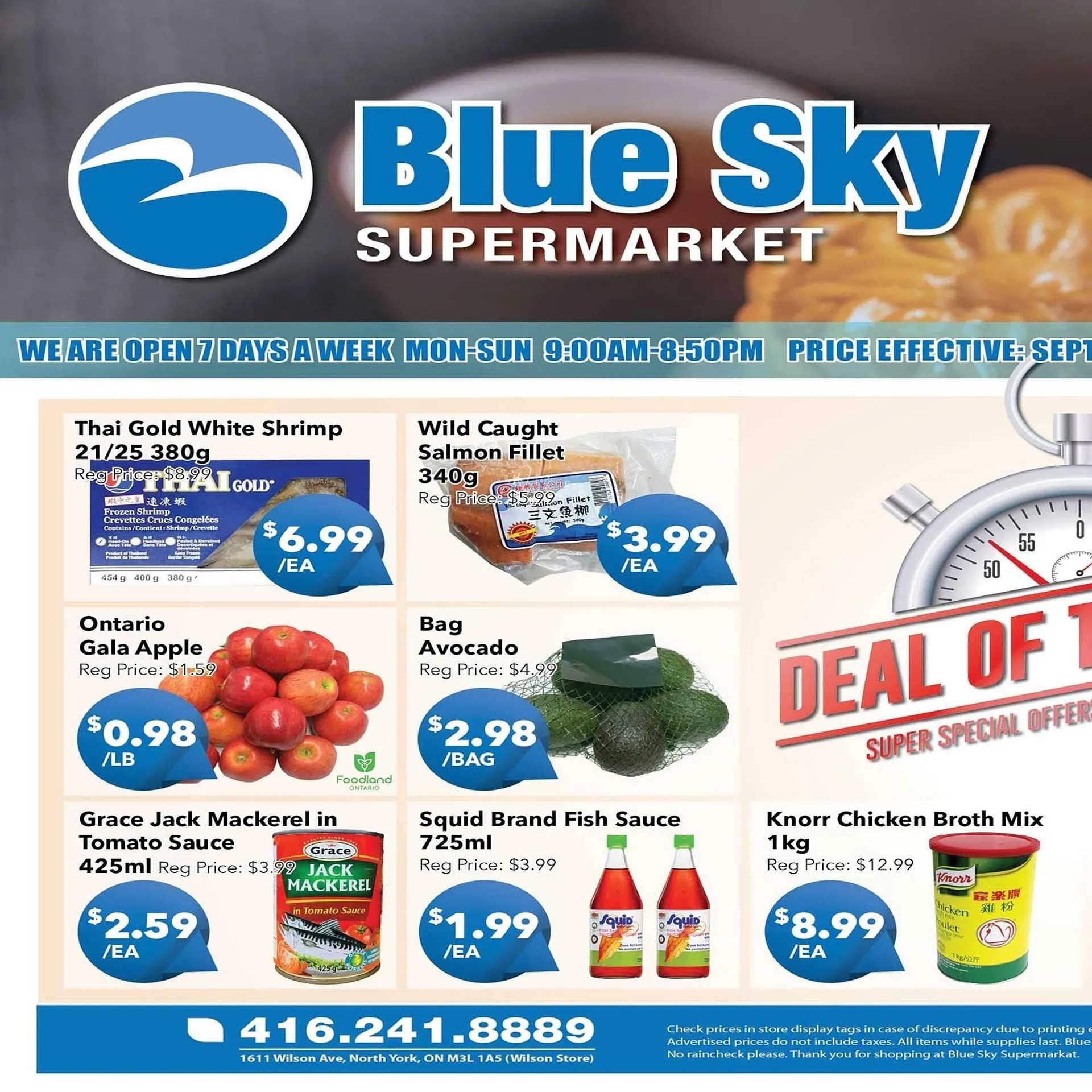 Blue Sky Supermarket flyer - 1