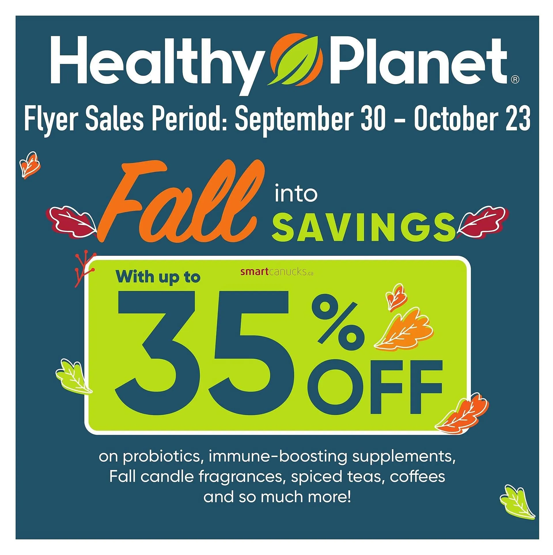 Healthy Planet flyer from September 30 to October 23 2024 - flyer page 1