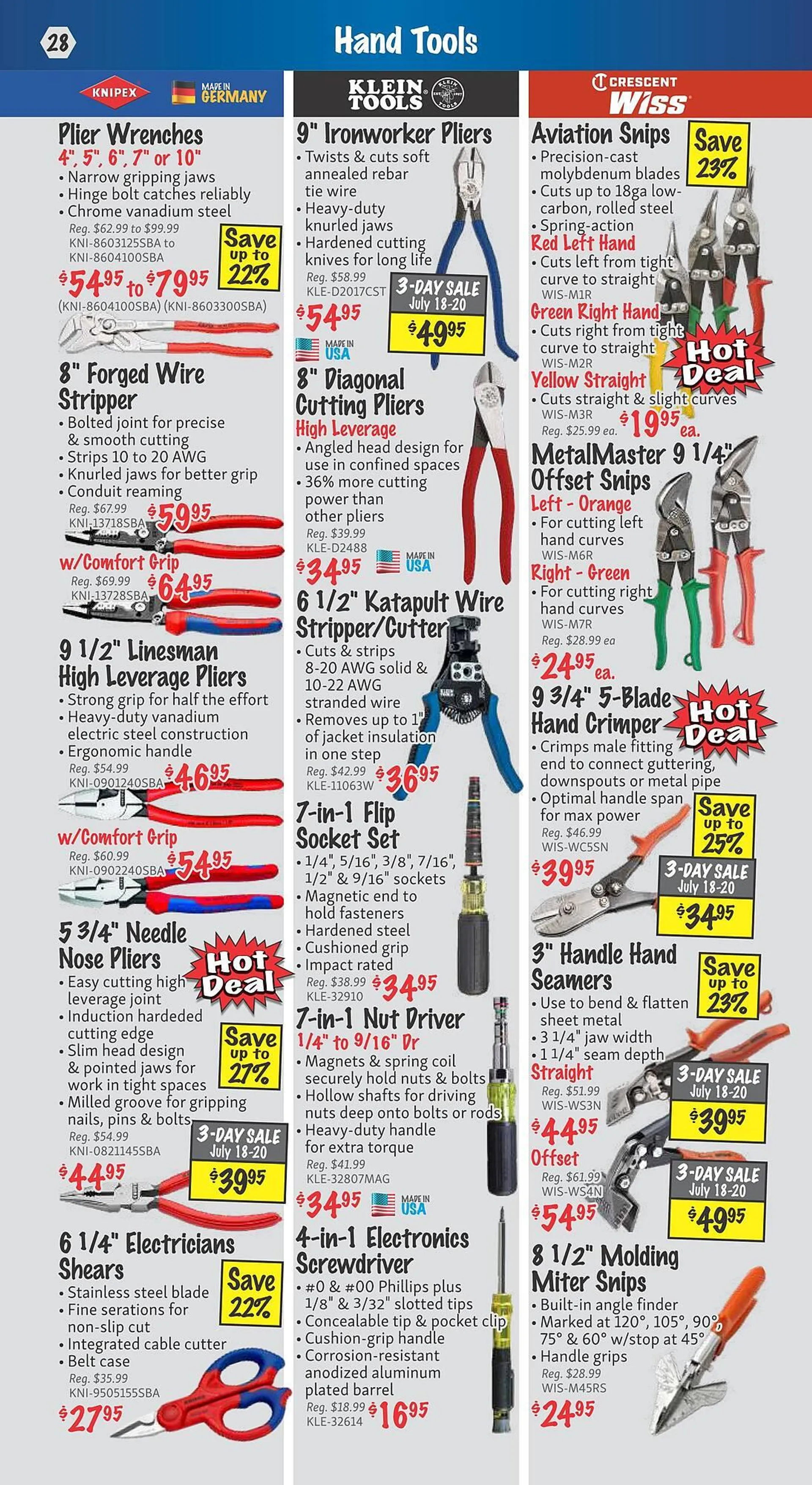 KMS Tools flyer from June 27 to July 31 2024 - flyer page 28