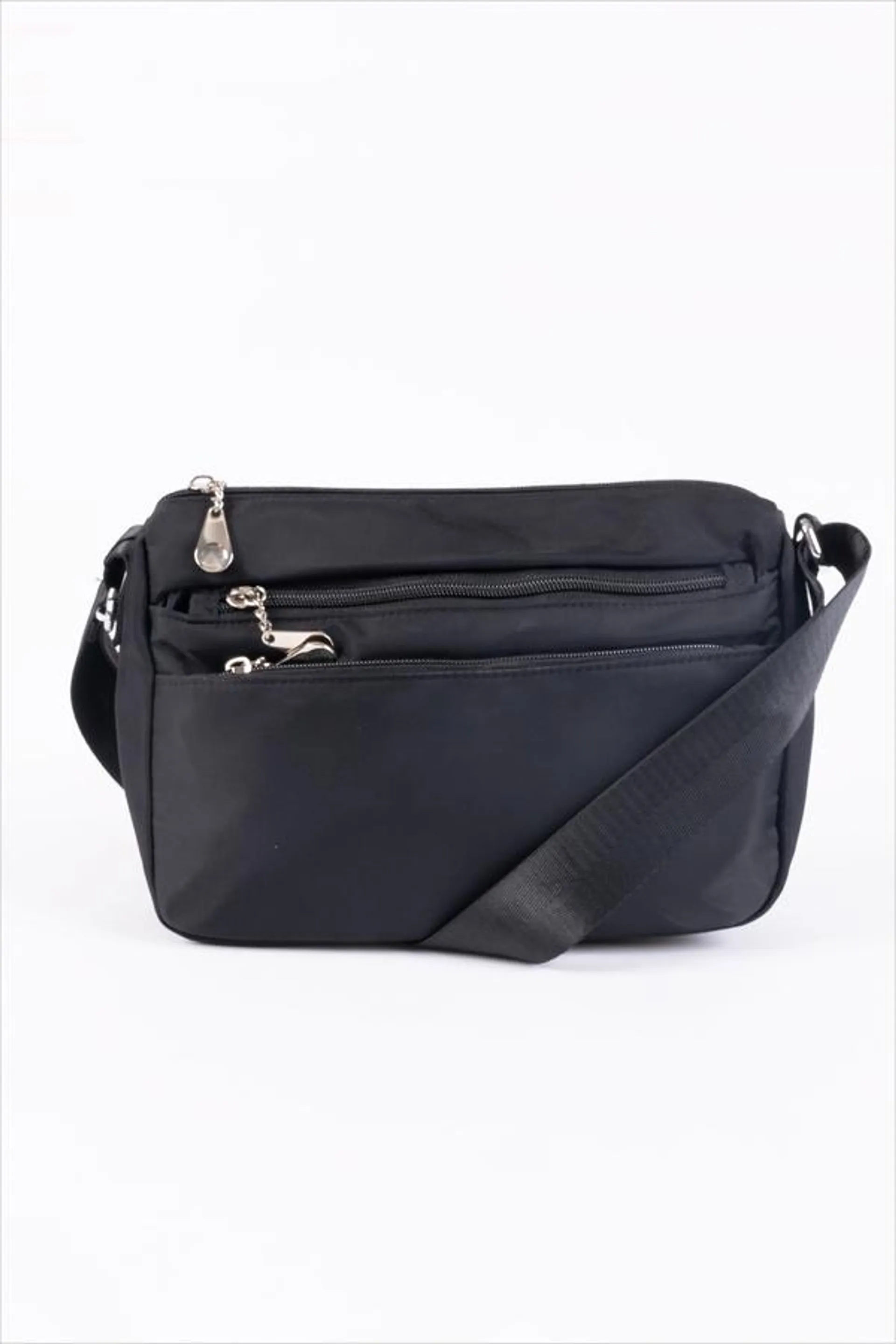 Classic nylon crossbody bag - Black