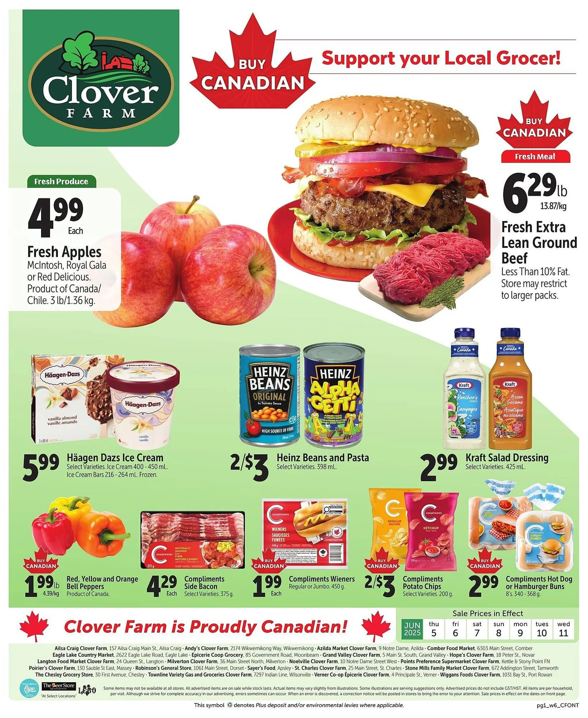 Clover Farm flyer from June 4 to June 10 2025 - flyer page 1