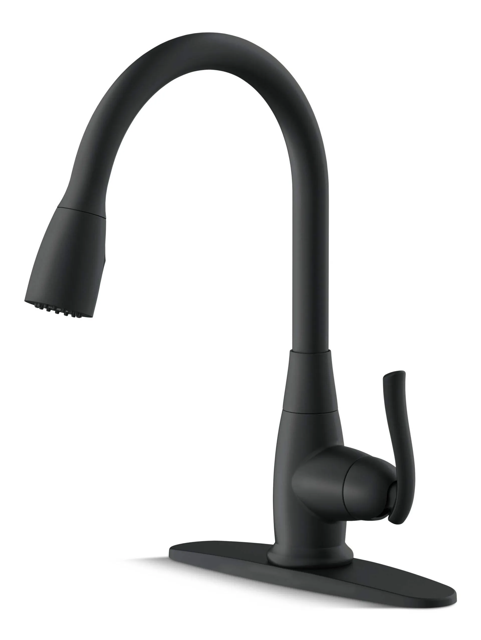 Danze Terrazo 1-Handle Pull Down Kitchen Faucet, Matte Black