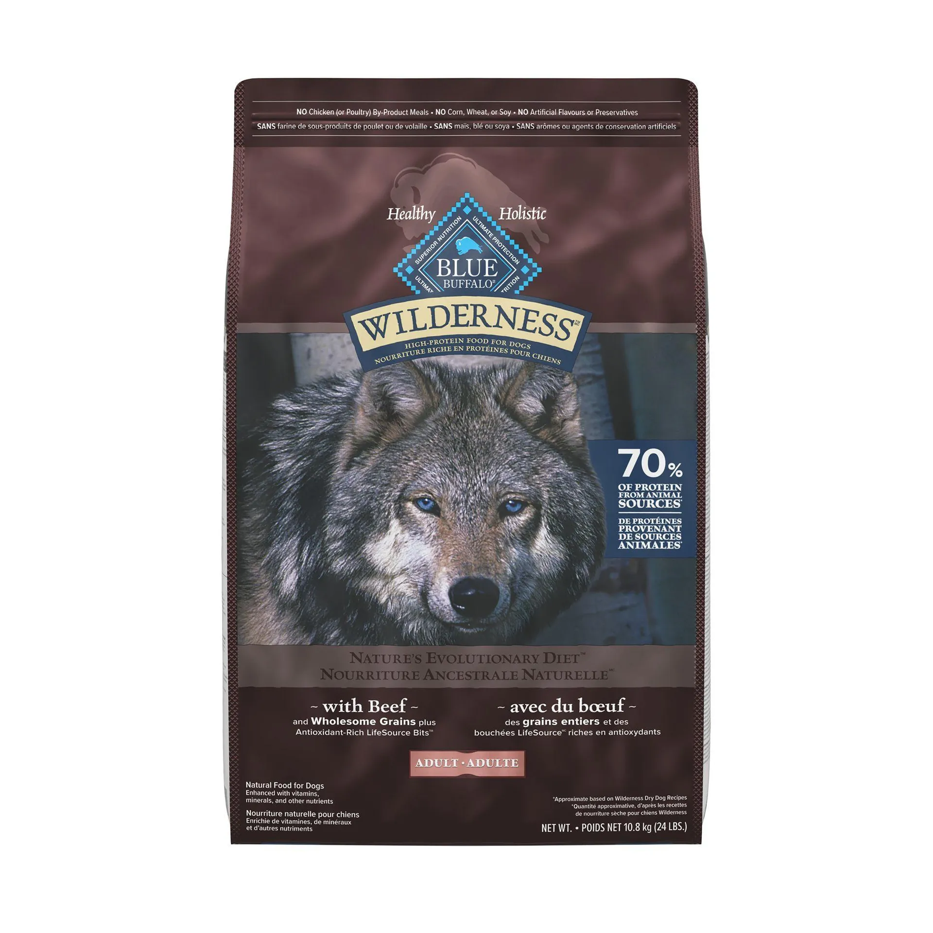 Blue Buffalo Wilderness Adult Dry Dog Food - Beef