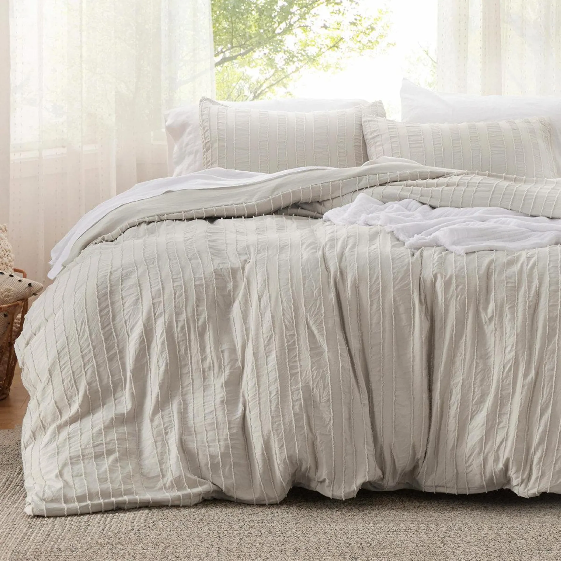 Bedsure Boho Tufted Comforter Set