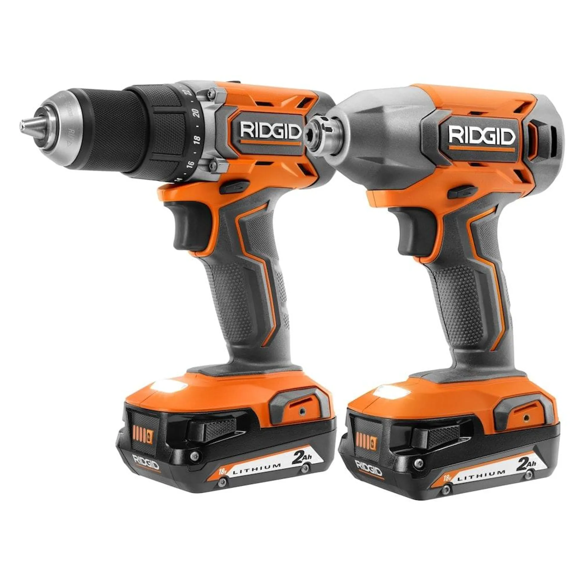 18V Drill/Driver and Impact Driver Combo Kit with (2) 2.0Ah Batteries and (1) Charger