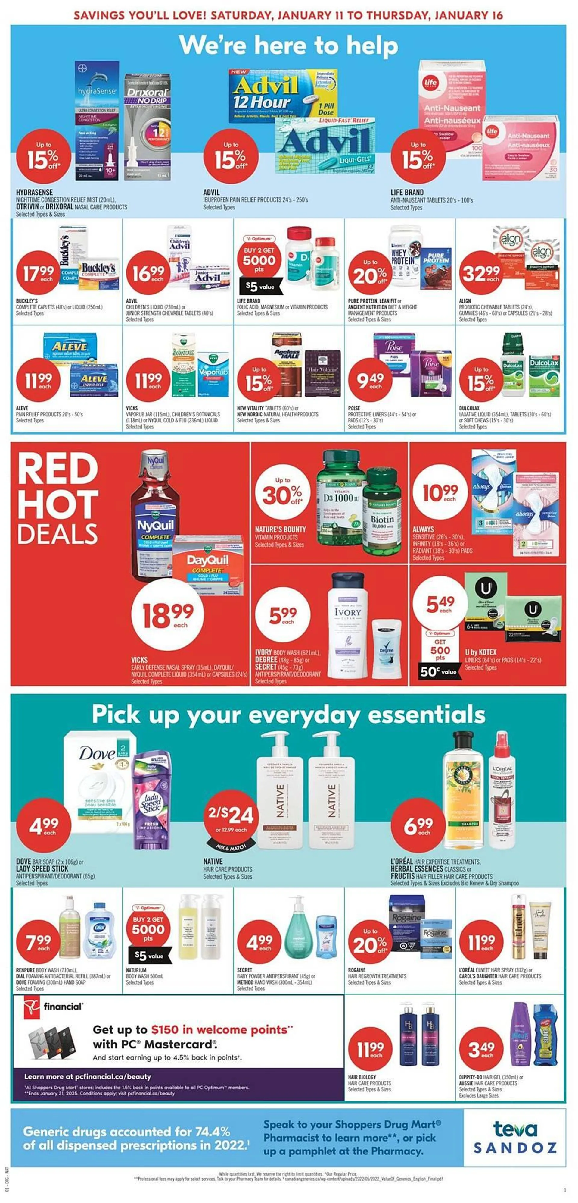 Shoppers Drug Mart flyer from January 9 to January 16 2025 - flyer page 8