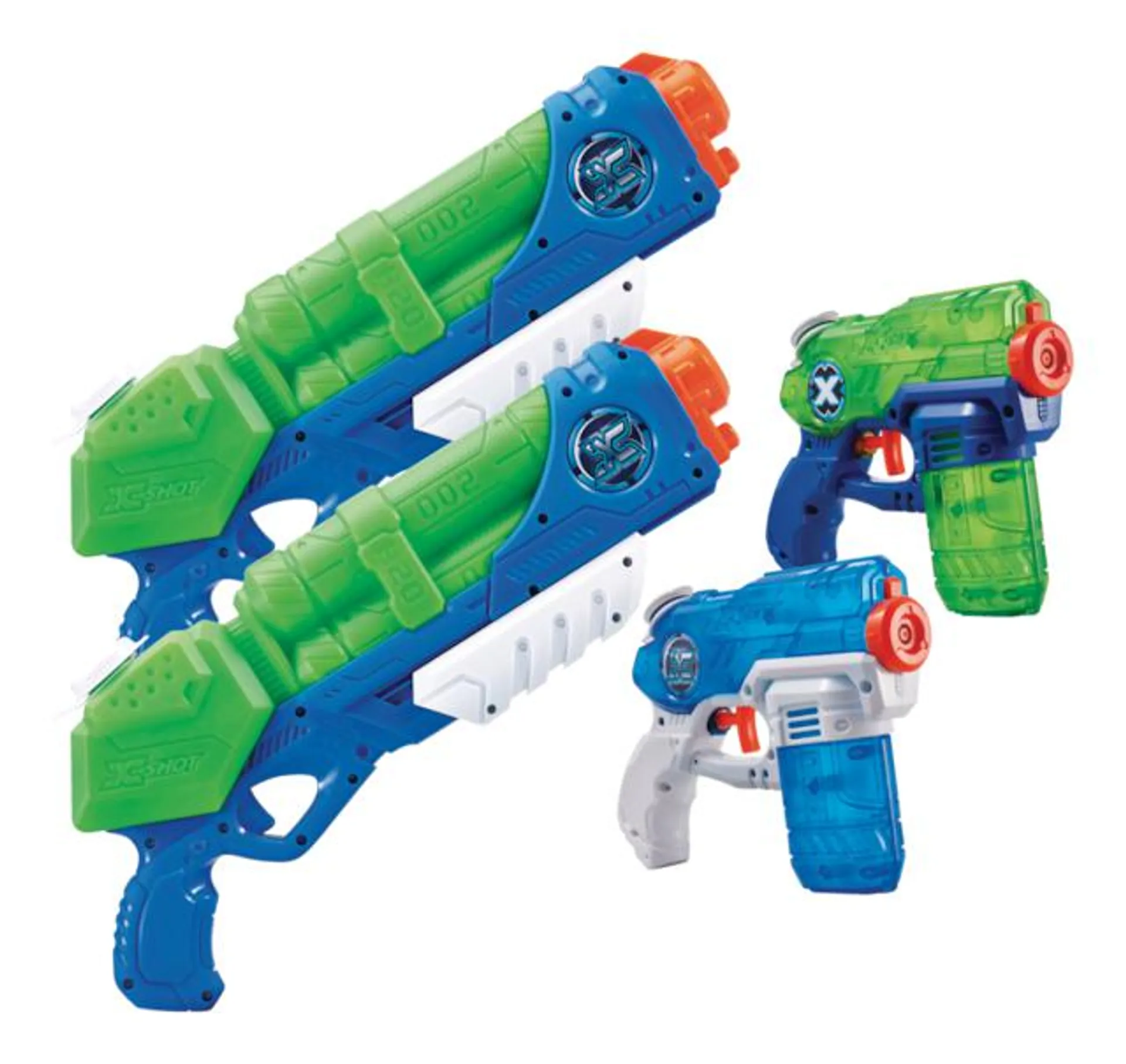 ZURU X-Shot Typhoon Thunder & Stealth Soaker Water Blasters Set, Kids' Toy, Age 5+, 4-Pk