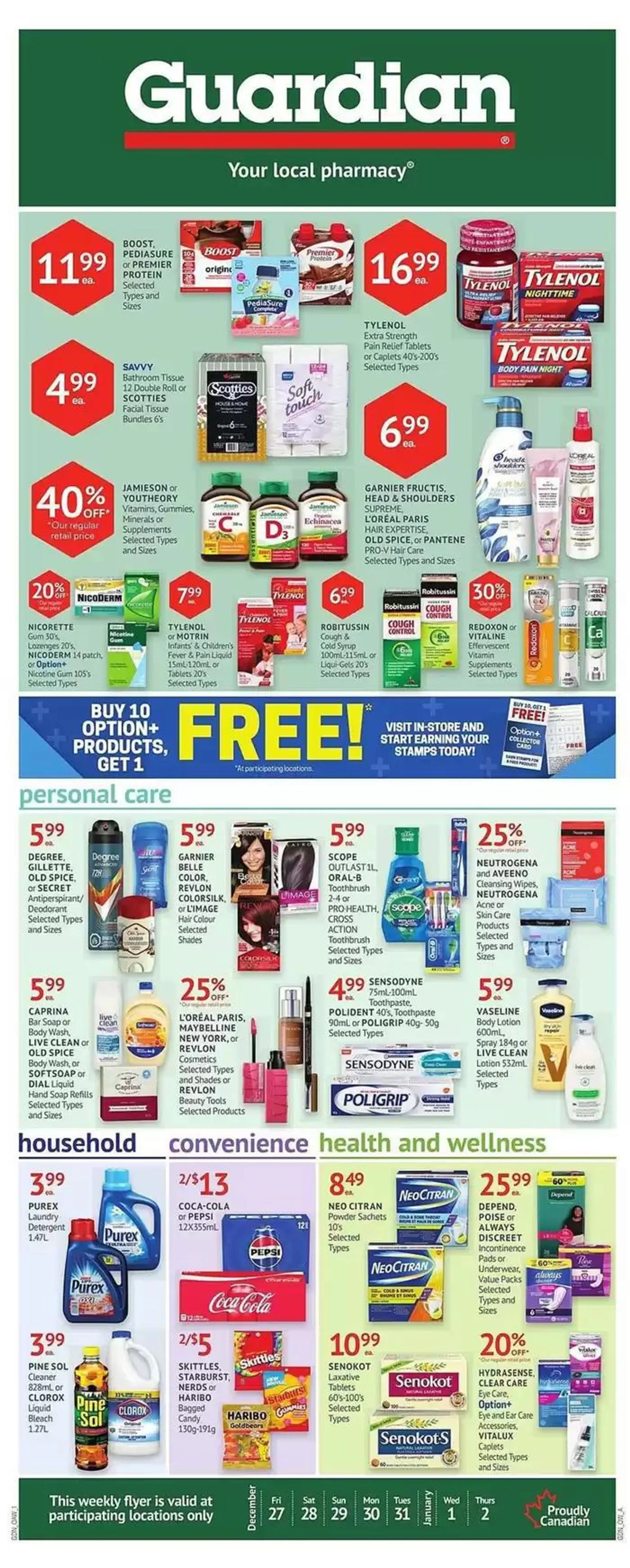 Guardian Pharmacy weekly flyer - 1