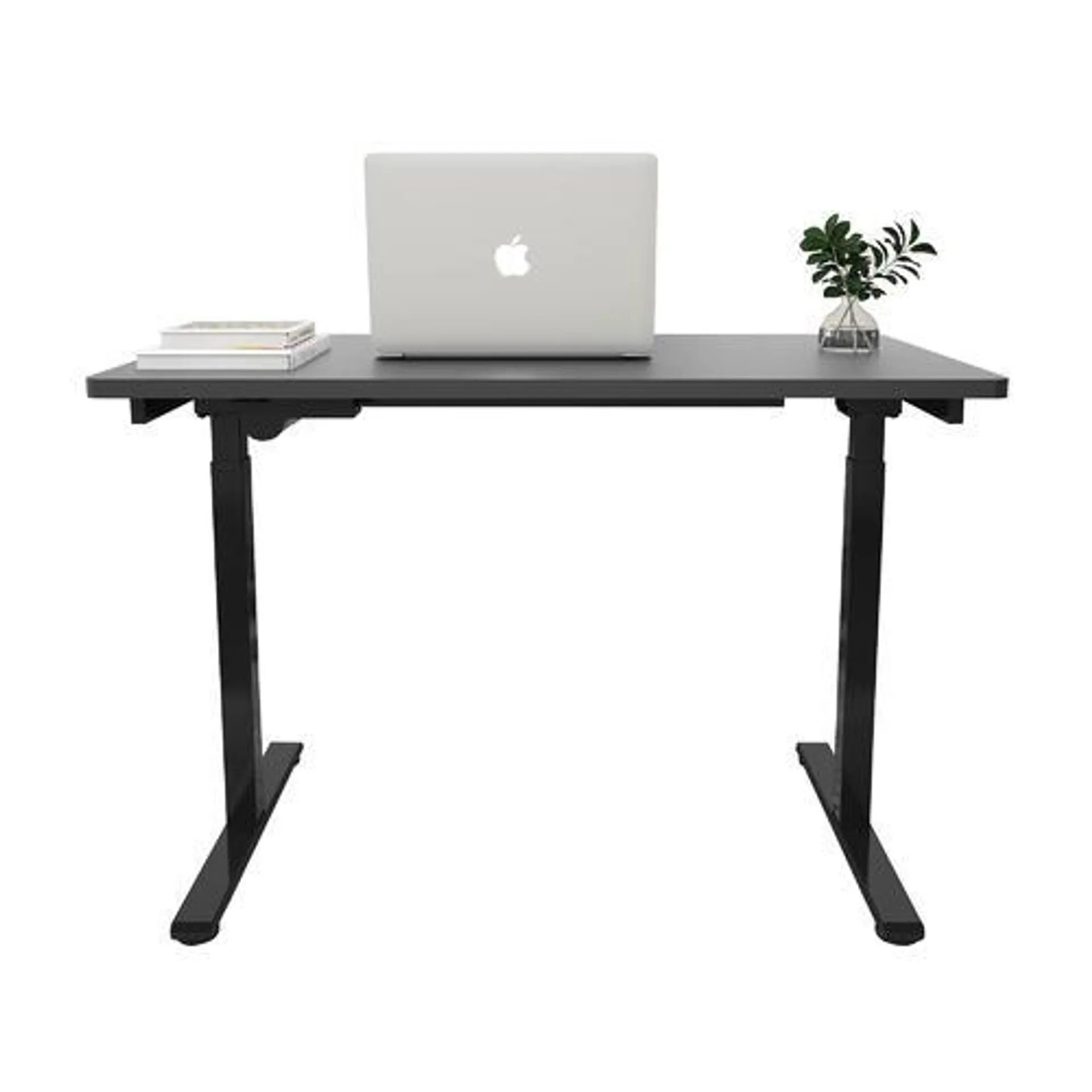 2-Stage Single-Motor Electric Standing Desk Frame - Black