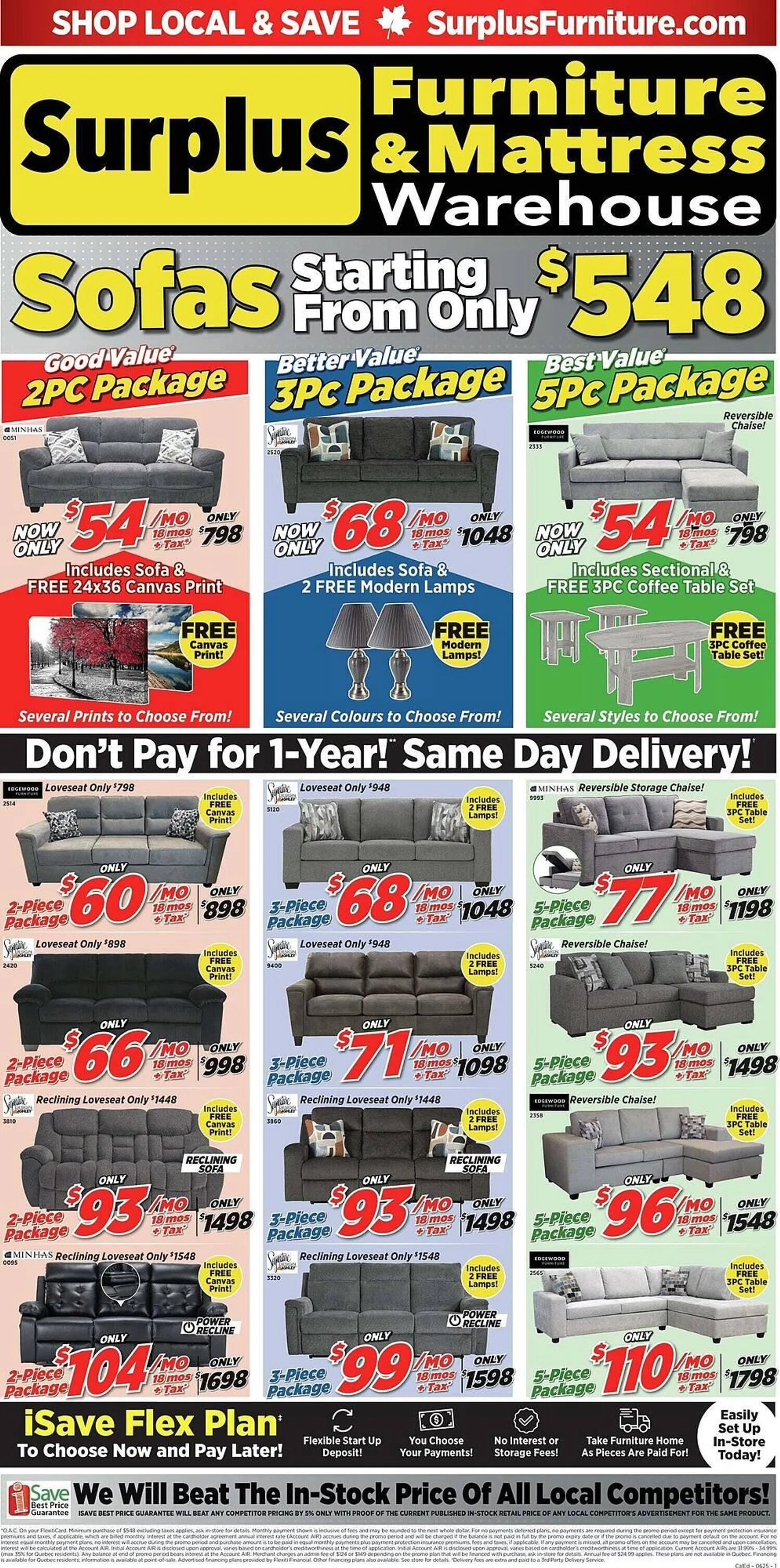 Surplus Furniture flyer from May 26 to June 2 2025 - flyer page 1