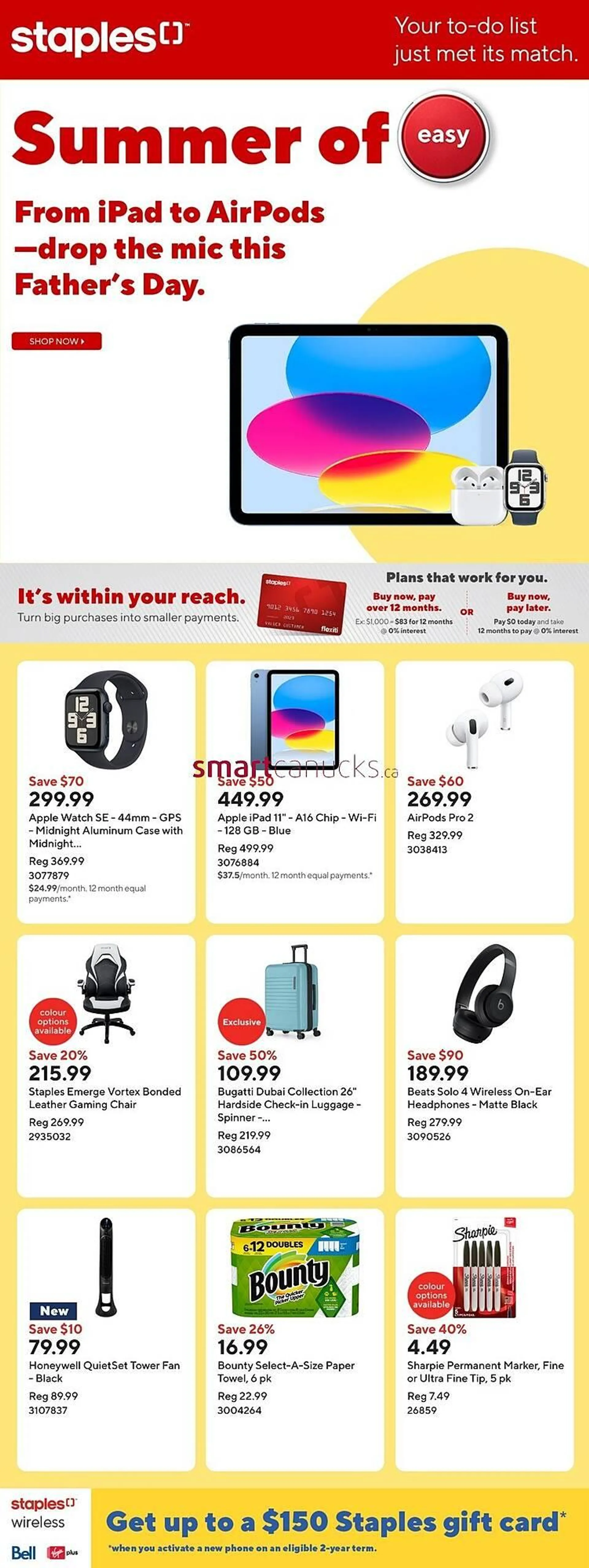Staples flyer from June 6 to June 12 2025 - flyer page 1
