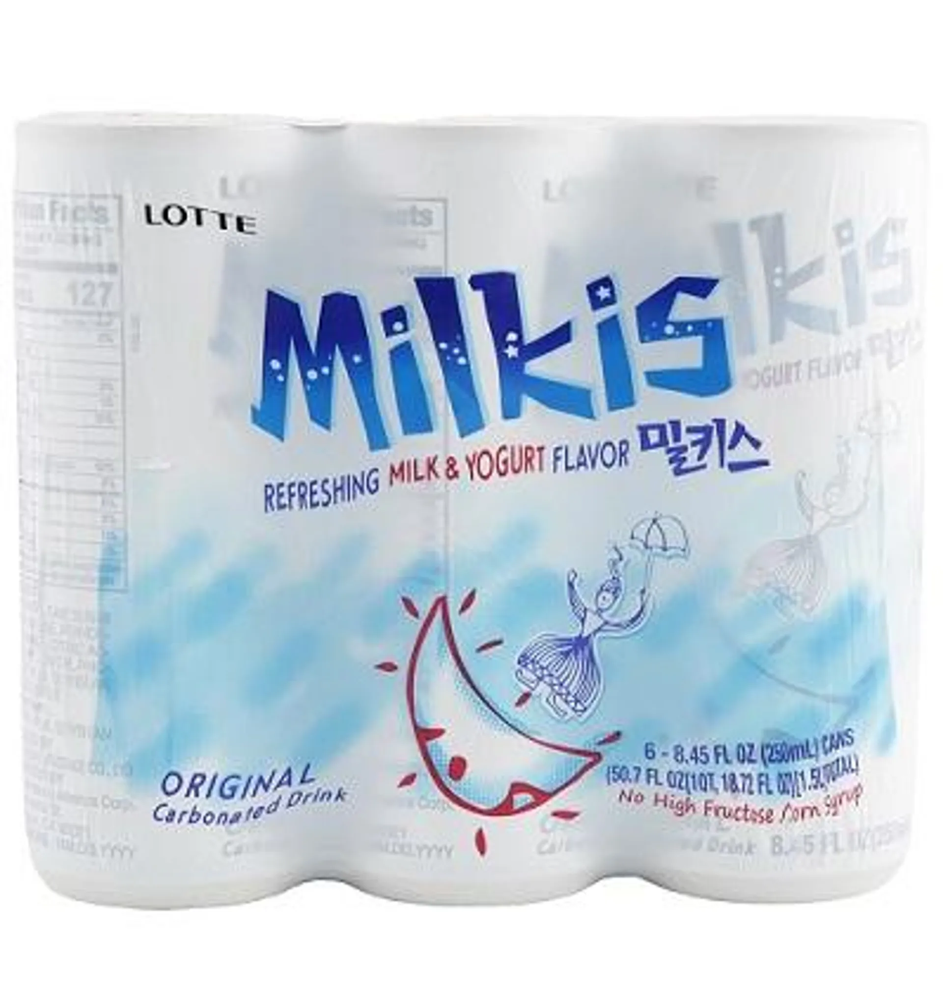 Milkis milk yogurt flavor soft drink (milk) - 250ml*6