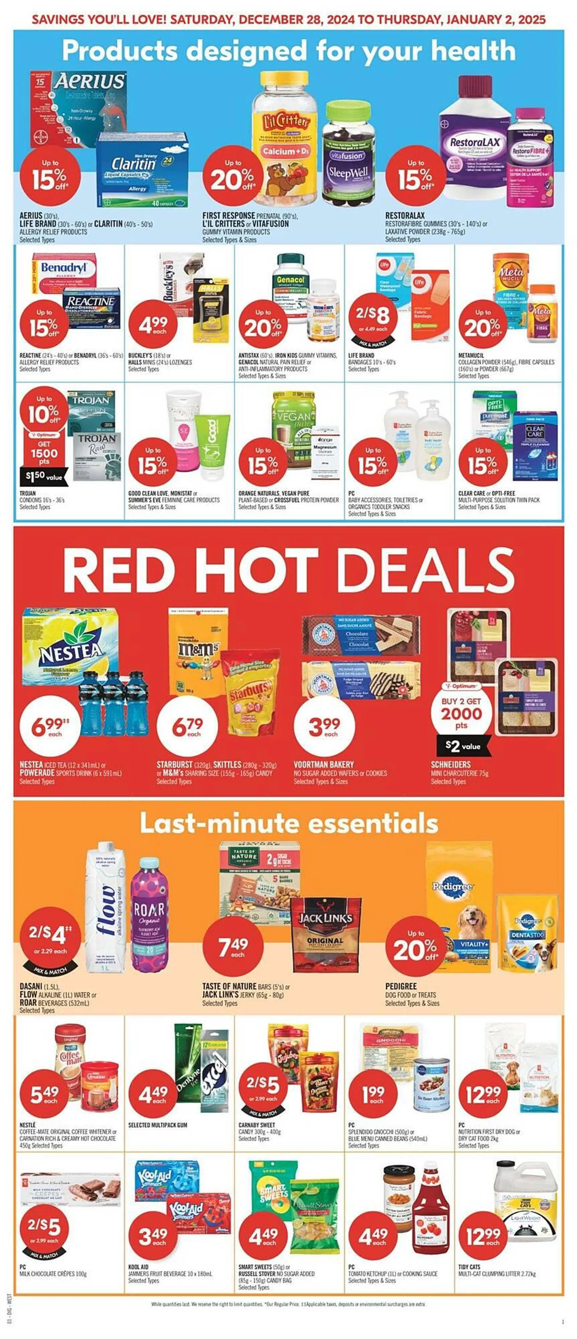 Shoppers Drug Mart flyer from December 28 to January 6 2025 - flyer page 16