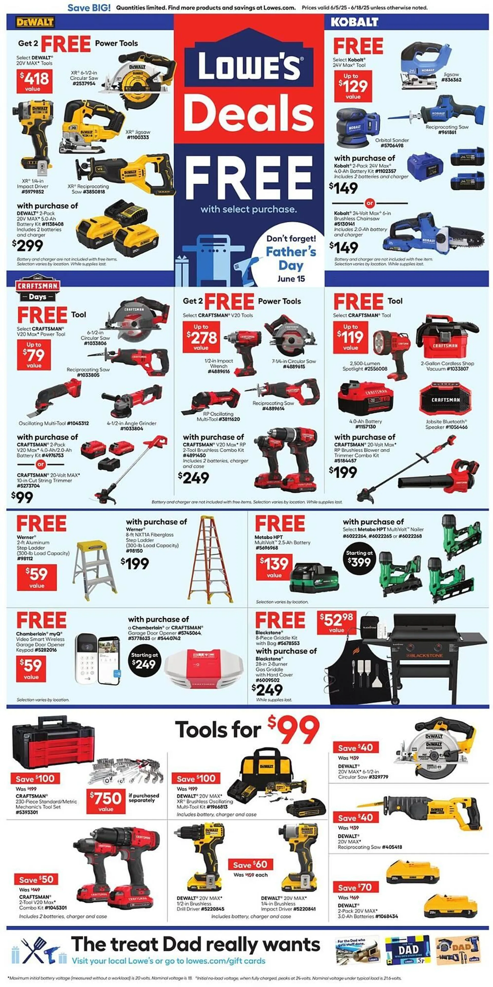Lowe's flyer from June 5 to June 18 2025 - flyer page 1