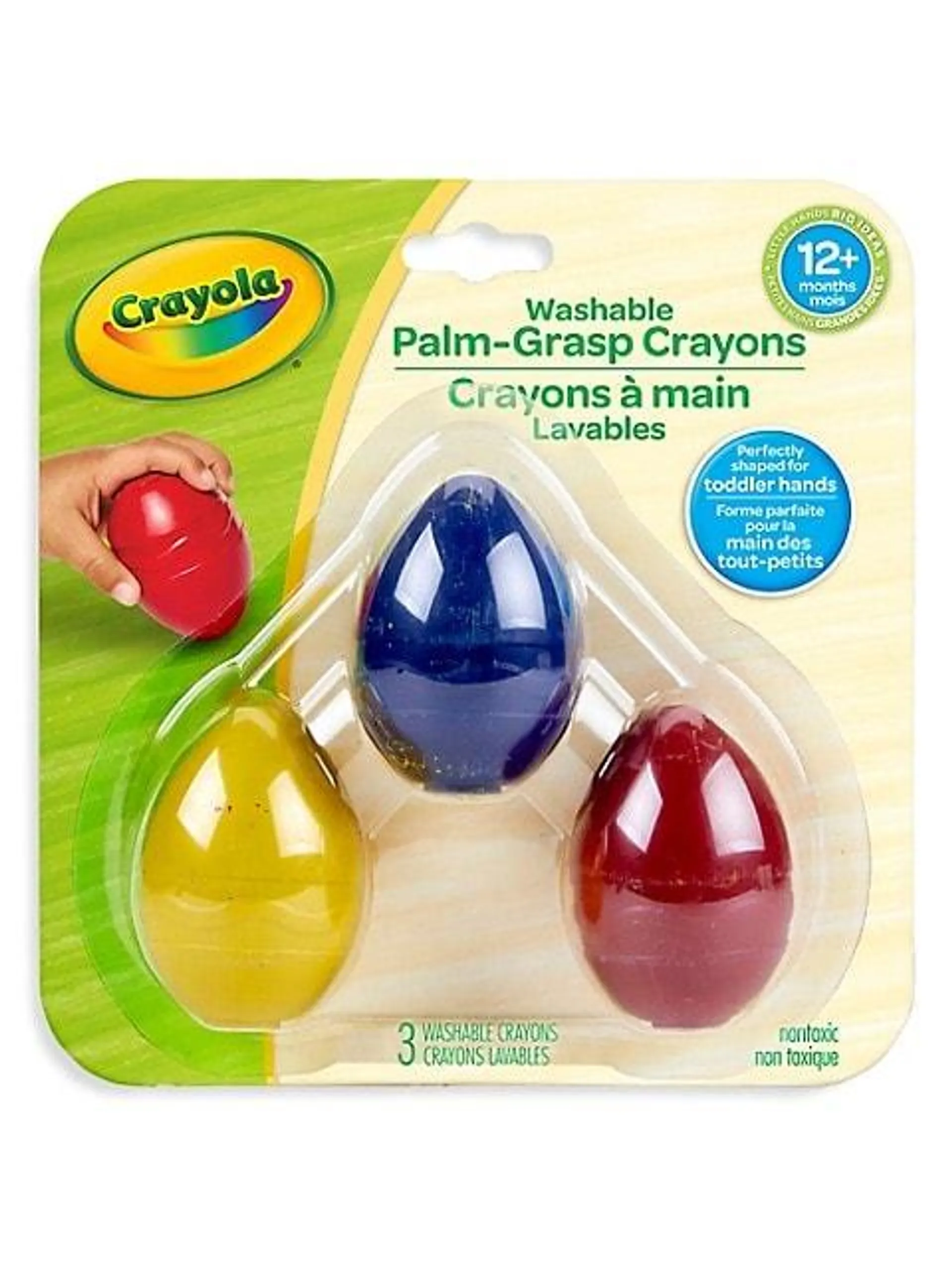 My First Crayola Washable Palm-Grasp Crayons