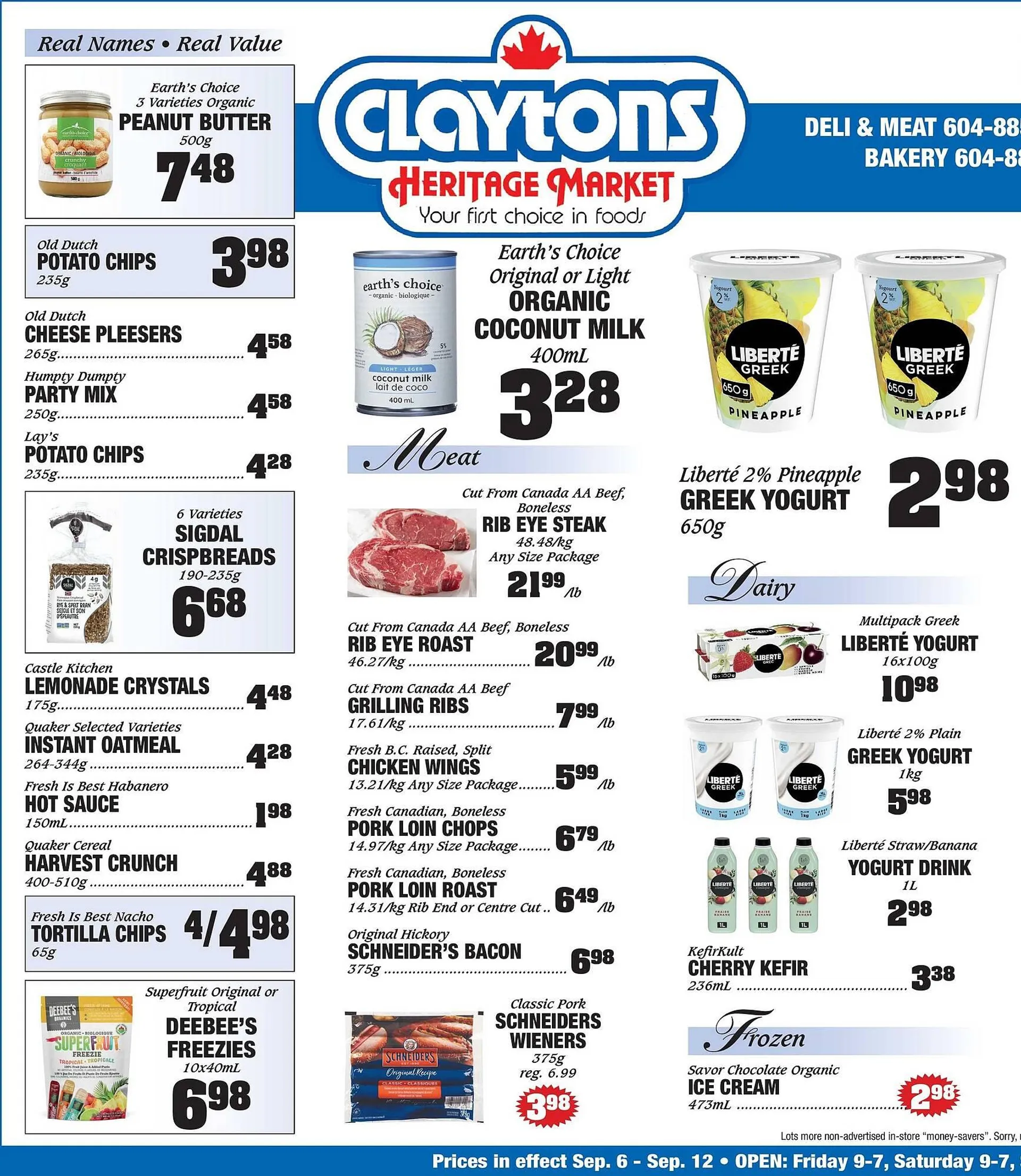 Claytons Heritage Market flyer - 1