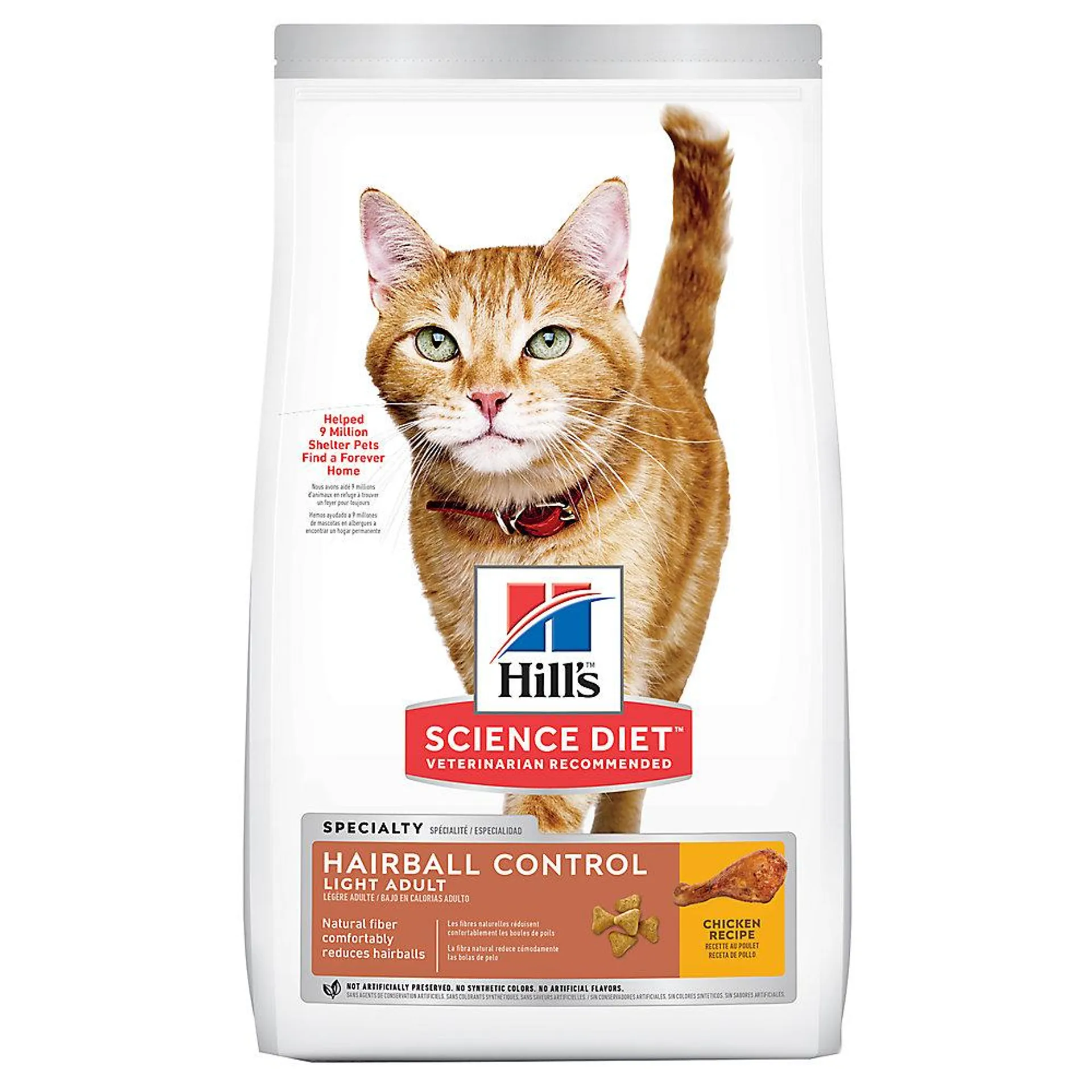 Hill's® Science Diet® Hairball Control Light Adult Dry Cat Food - Chicken