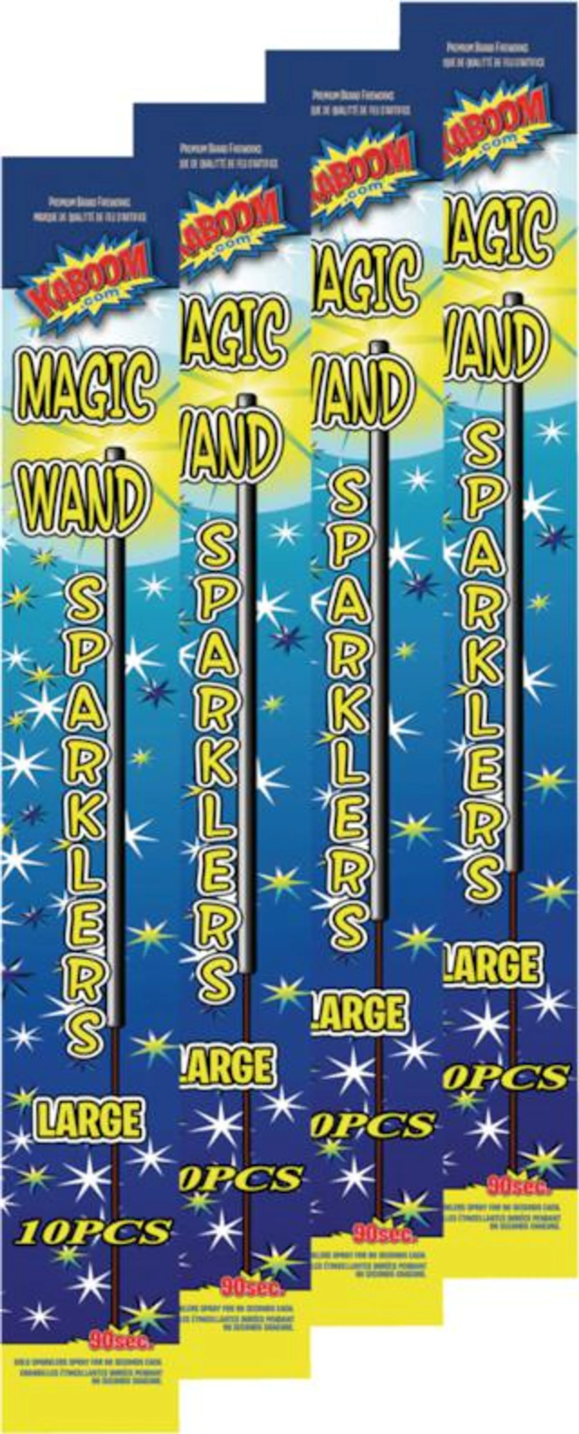 Kaboom Large Long Burning Magic Wand Sparklers, Value Pack, 40-pc, 20-in