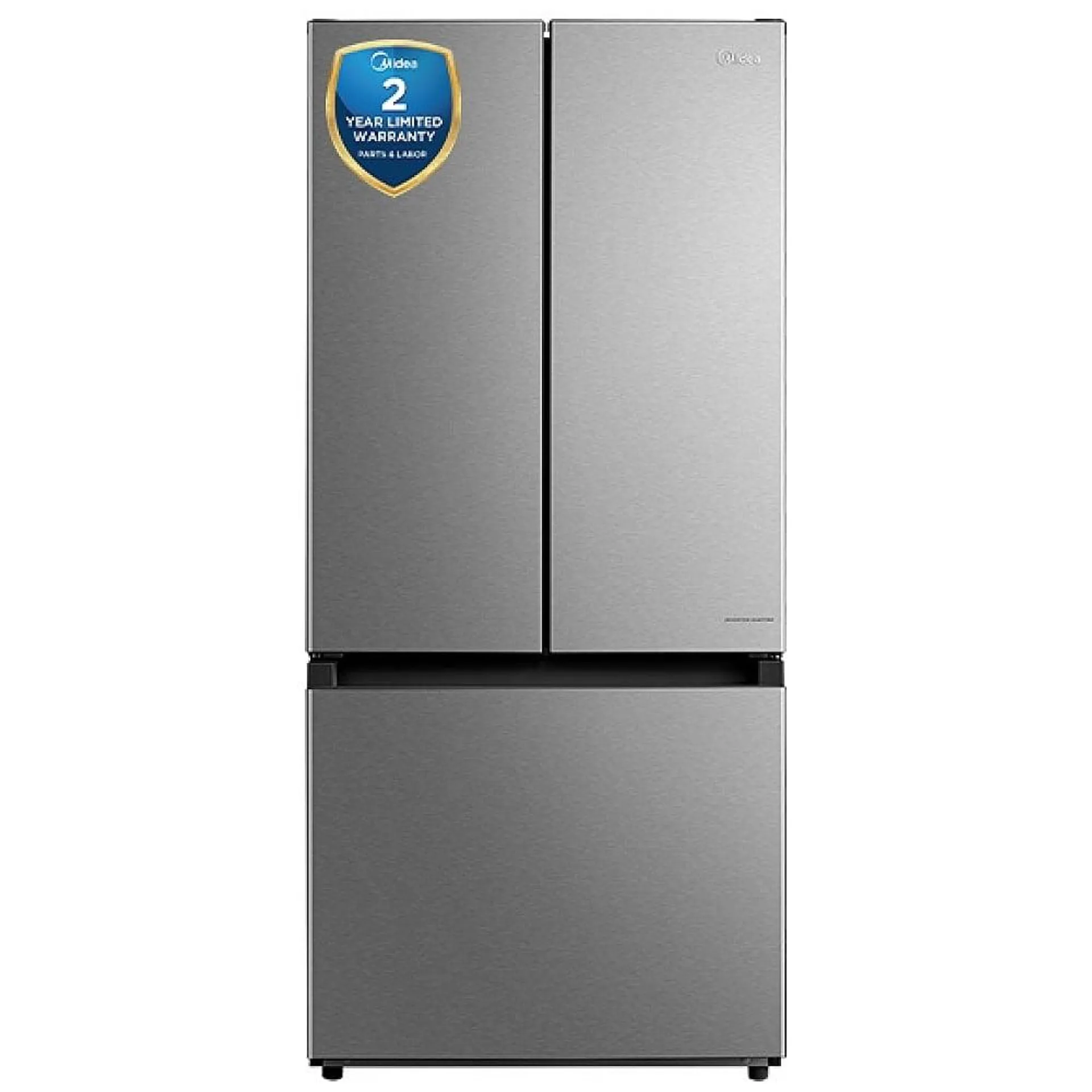 Midea MRF18B4AST French Door Refrigerator, 30 inch Width, ENERGY STAR Certified, 18.4 cu. ft. Capacity, Stainless Steel colour