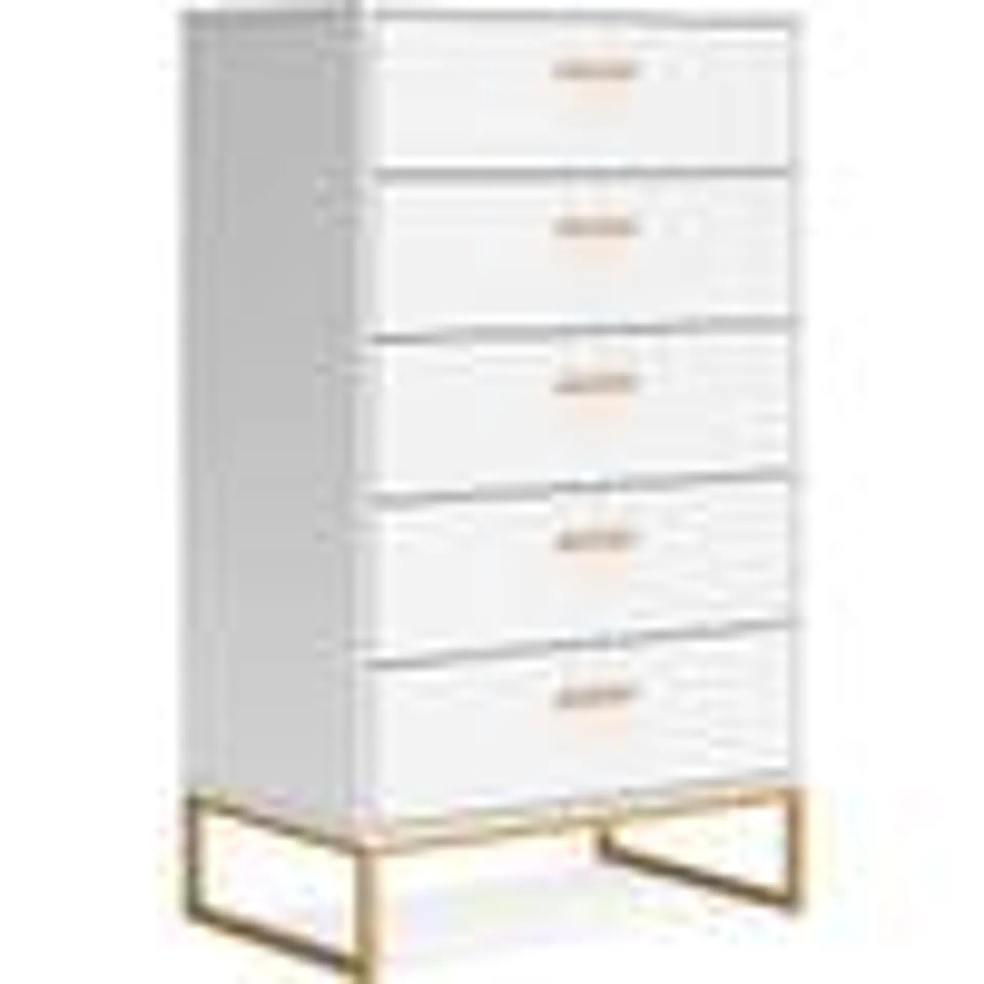 Socalle Chest - White/Goldtone