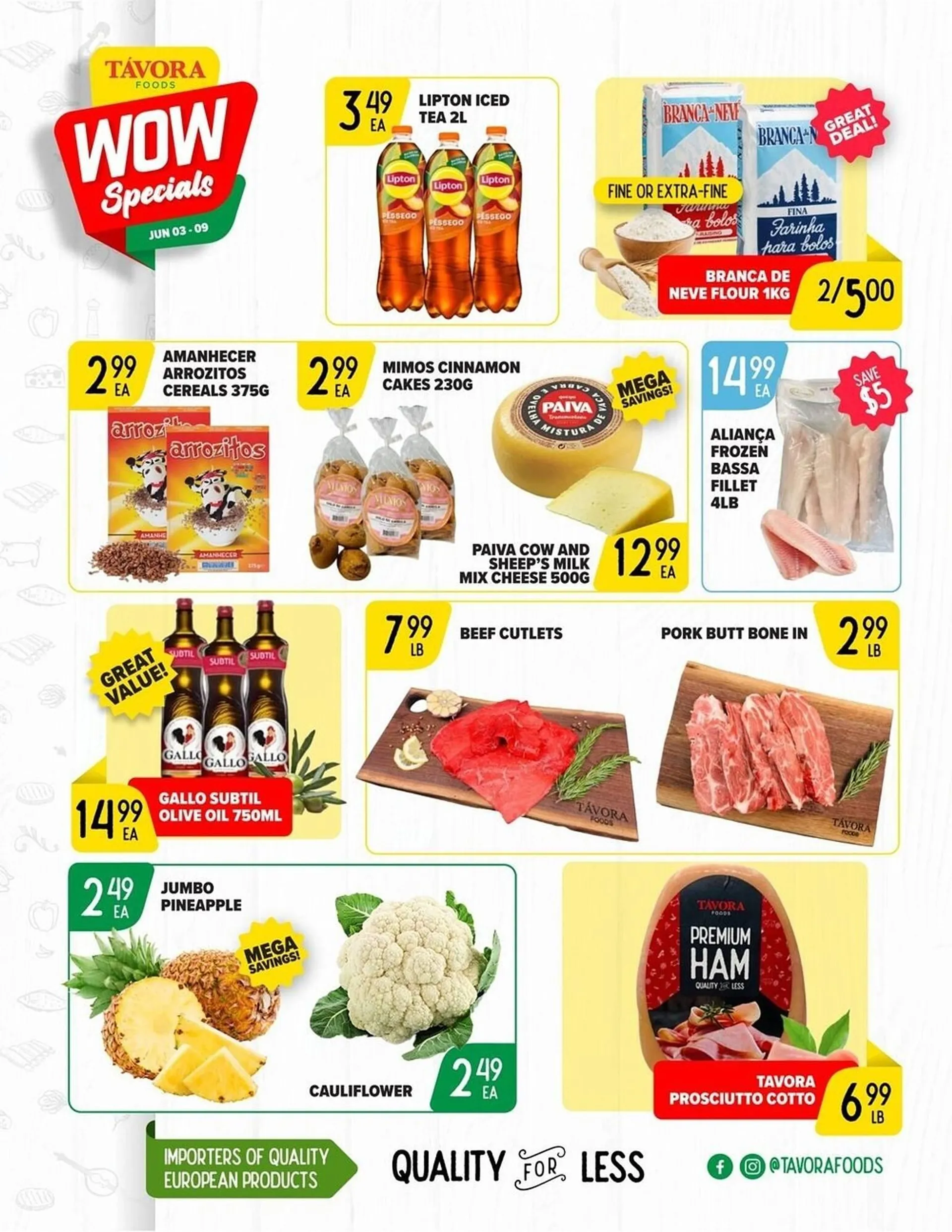 Tavora Foods flyer from June 3 to June 9 2024 - flyer page 1