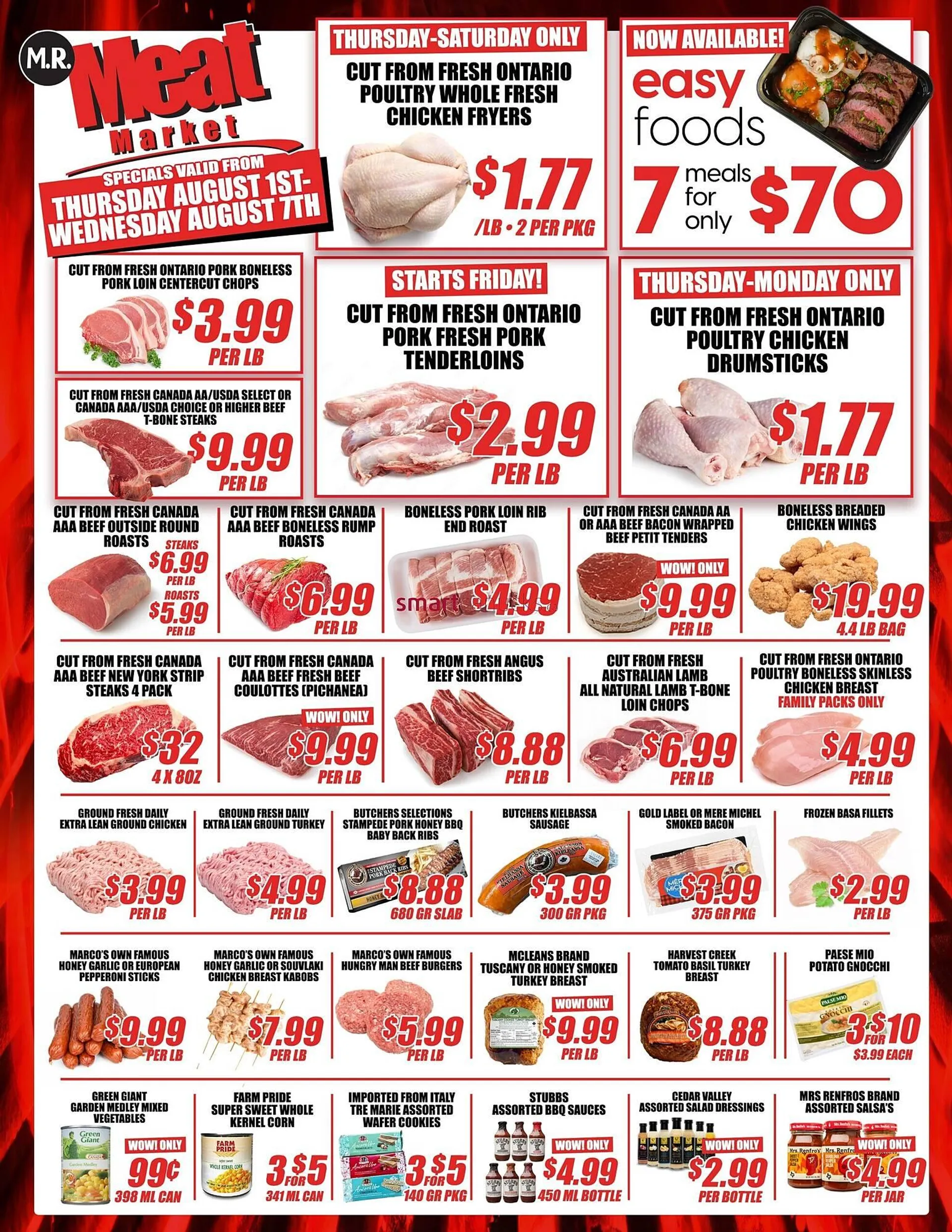 Mr. Meat Market flyer - 1