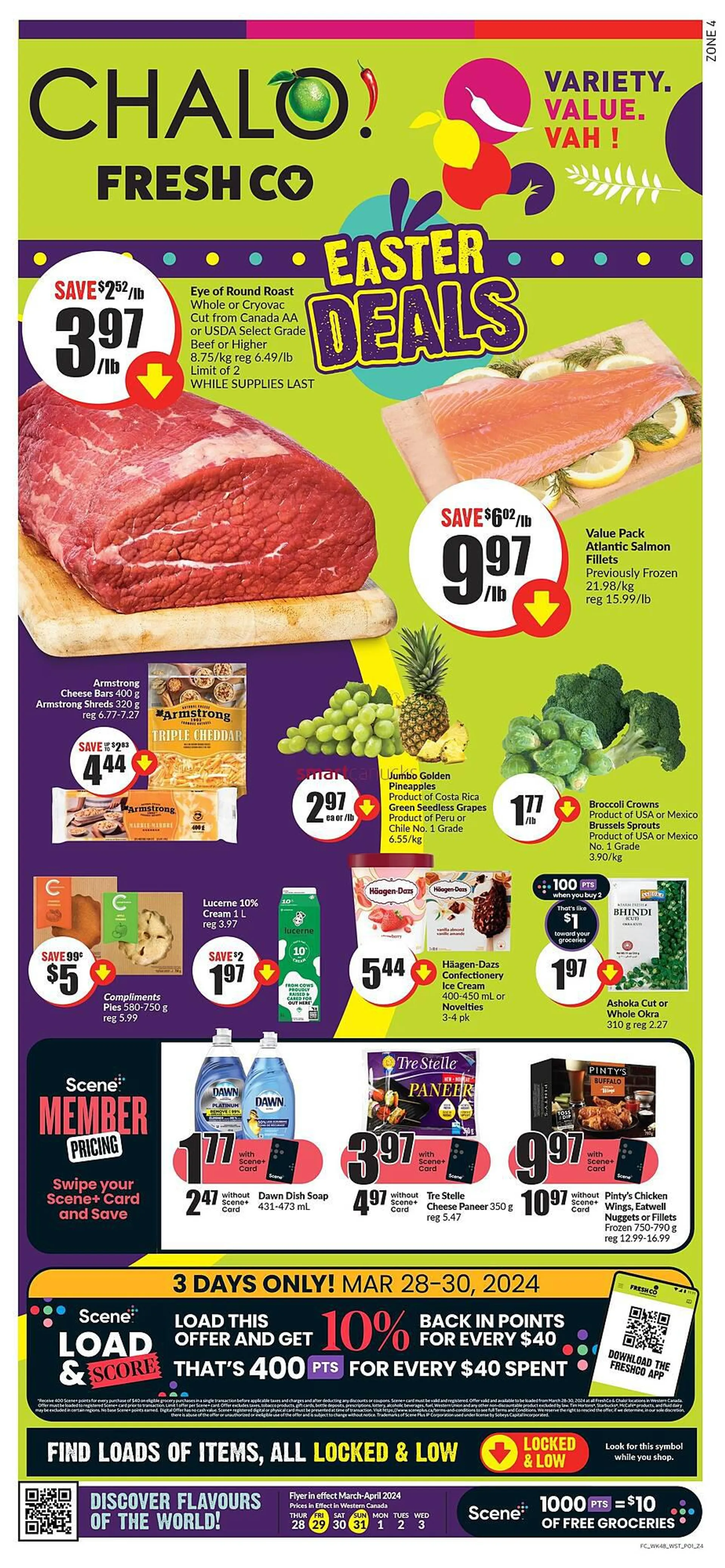 FreshCo flyer from March 27 to April 2 2024 - flyer page 1