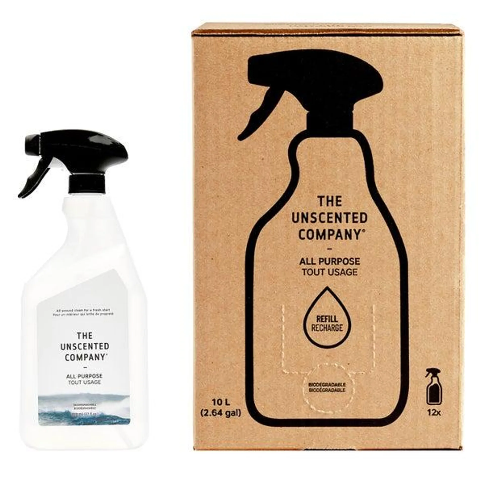 The Unscented Company All Purpose Cleaner Refill Box with Bottle