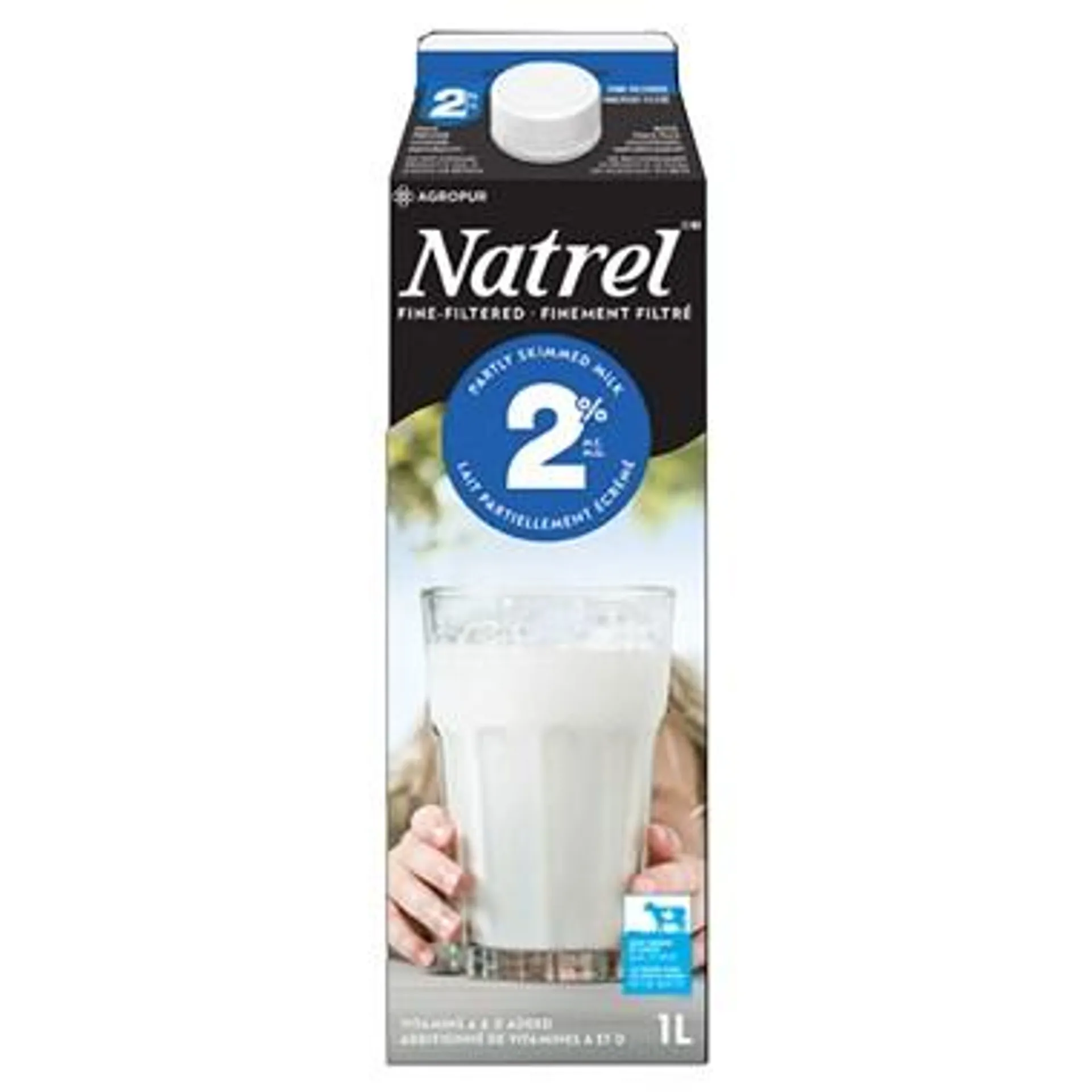 Lait 2% finement filtré 1 L