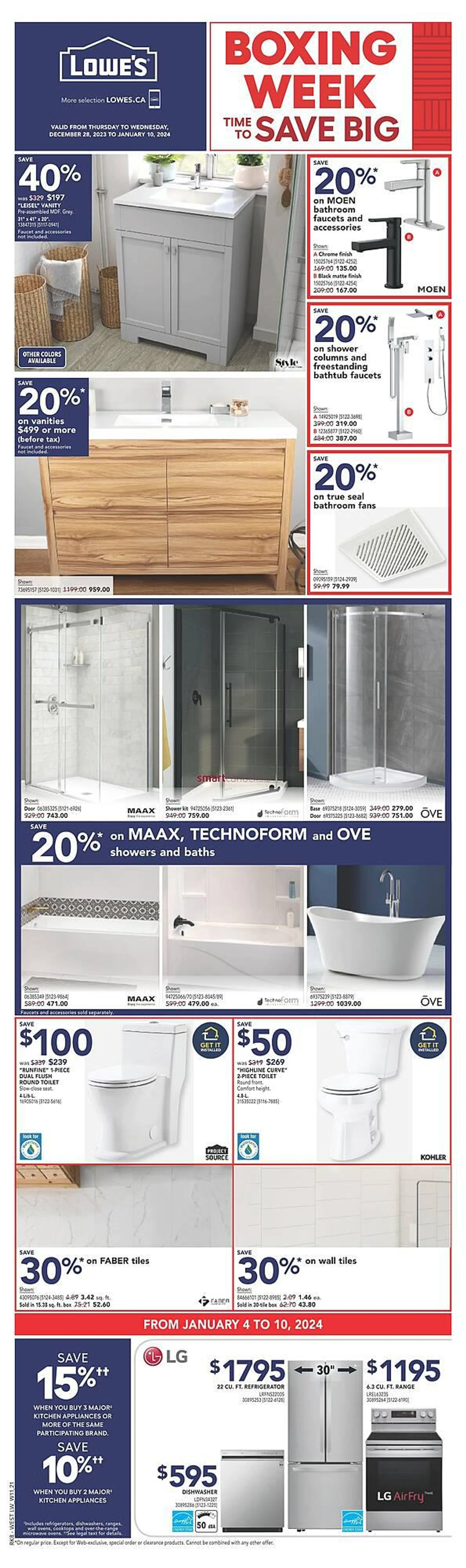 Lowe's flyer from January 4 to January 10 2024 - flyer page 