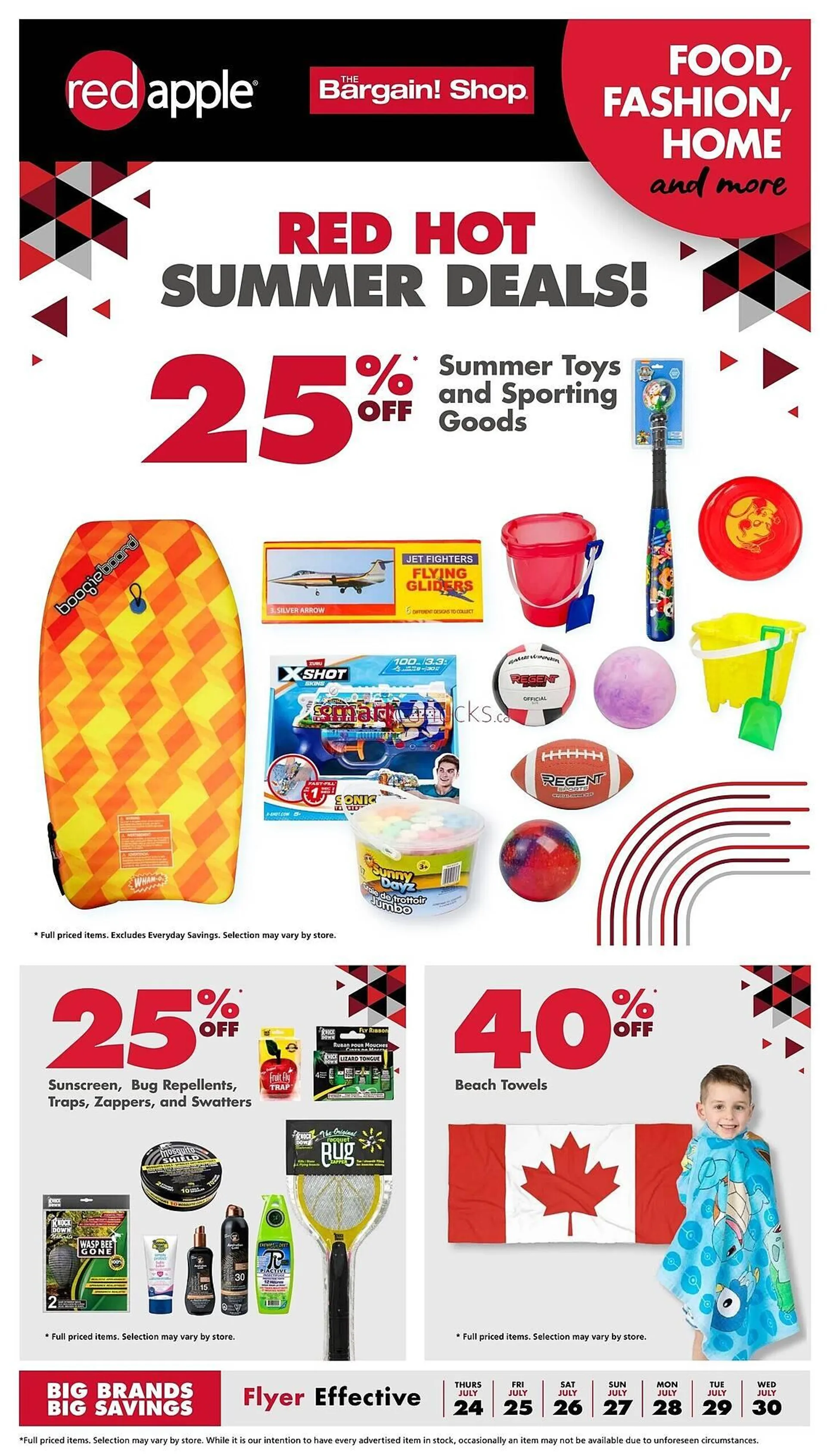 The Bargain Shop flyer from July 24 to July 30 2025 - flyer page 1