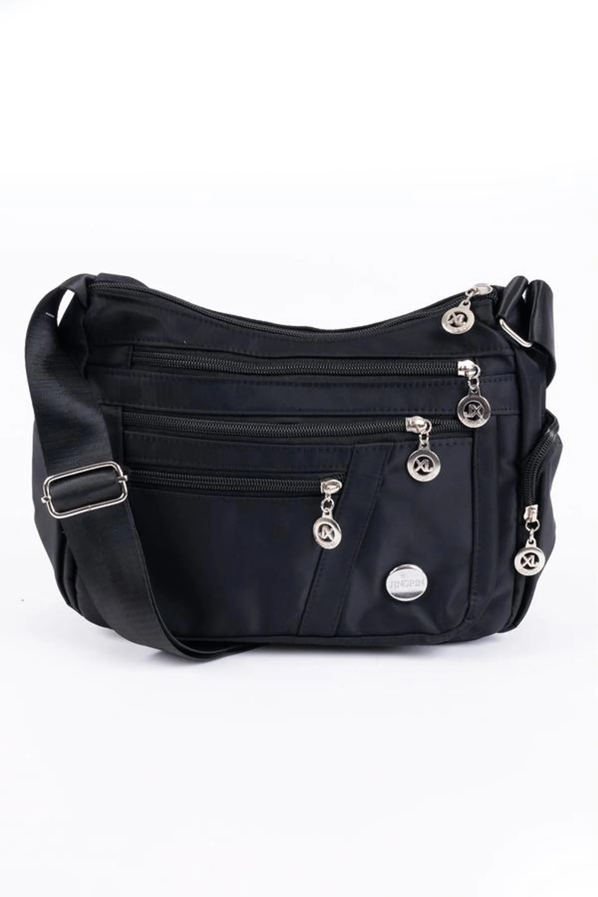 Nylon crossbody messenger bag