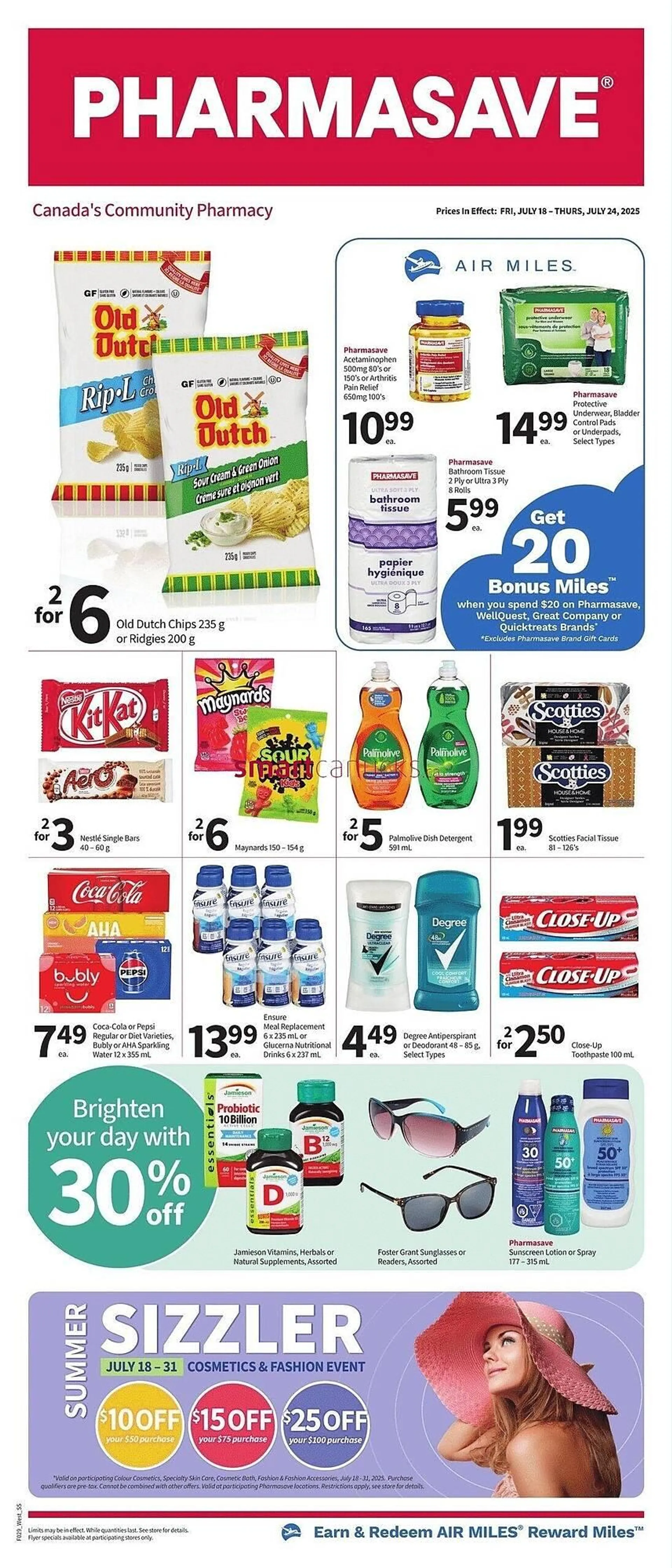 Pharmasave flyer from July 18 to July 24 2025 - flyer page 1