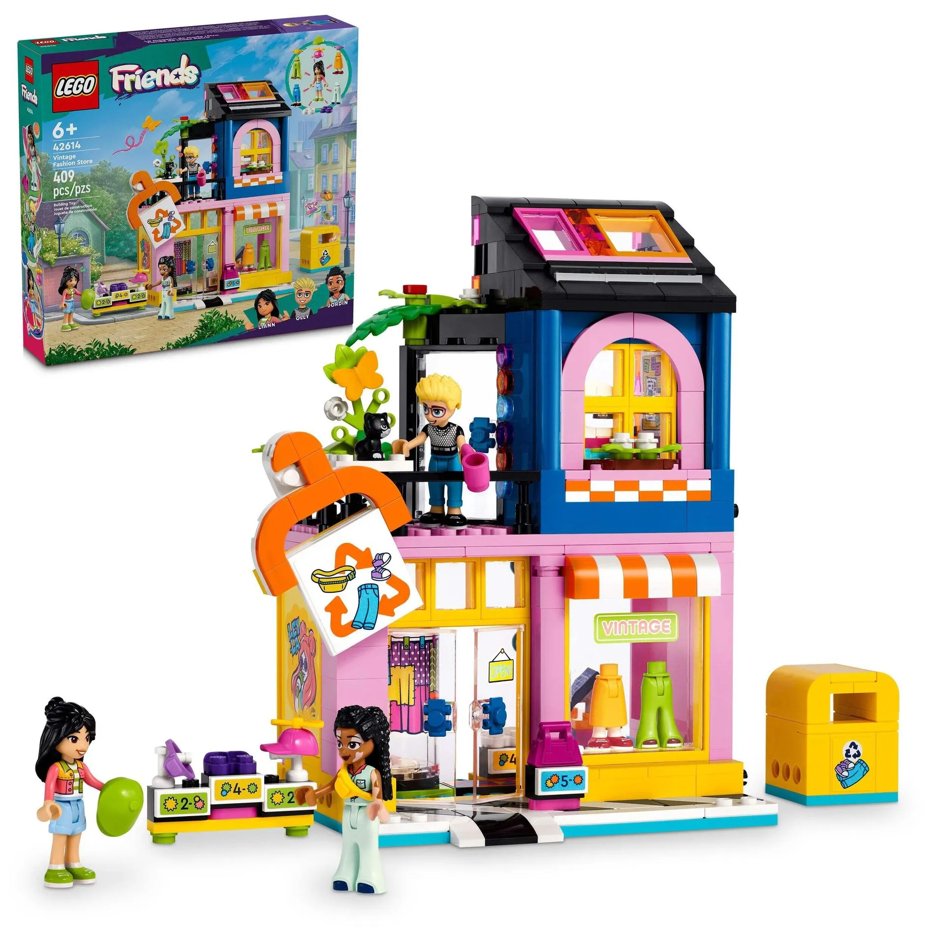 LEGO® Friends Vintage Fashion Store Building Toy Set, 409-pc