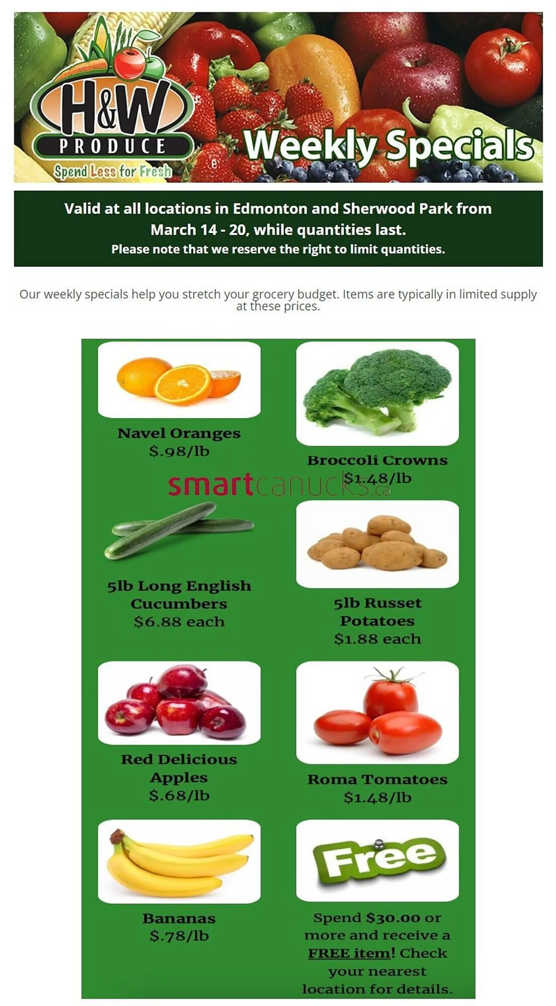 H&W Produce flyer from March 15 to March 21 2024 - flyer page 